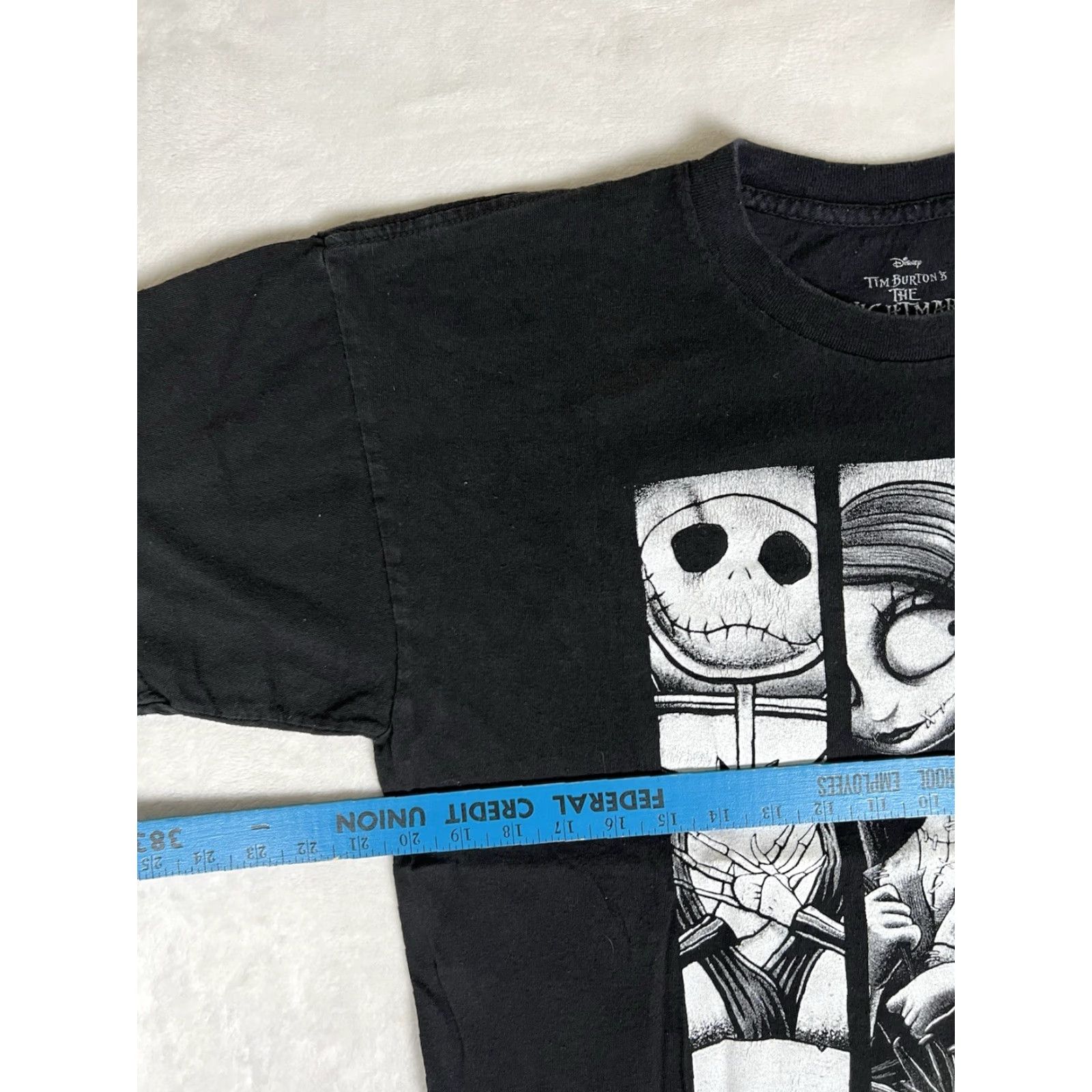 Disney VINTAGE Disney The Nightmare Before Christmas T-Shirt L Black Unisex Adults Short Sleeve Christmas 90s Halloween Graphic Size US L / EU 52-54 / 3 - 4 Thumbnail