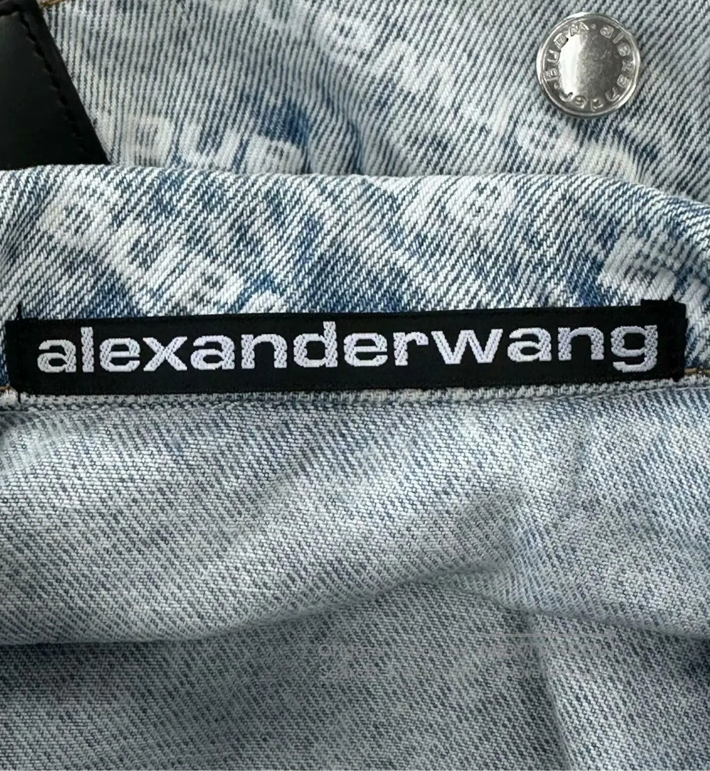 Alexander Wang Alexander Wang Blue Denim Jacket with Bullet Screen Print| Size US XS / EU 42 / 0 - 3 Thumbnail