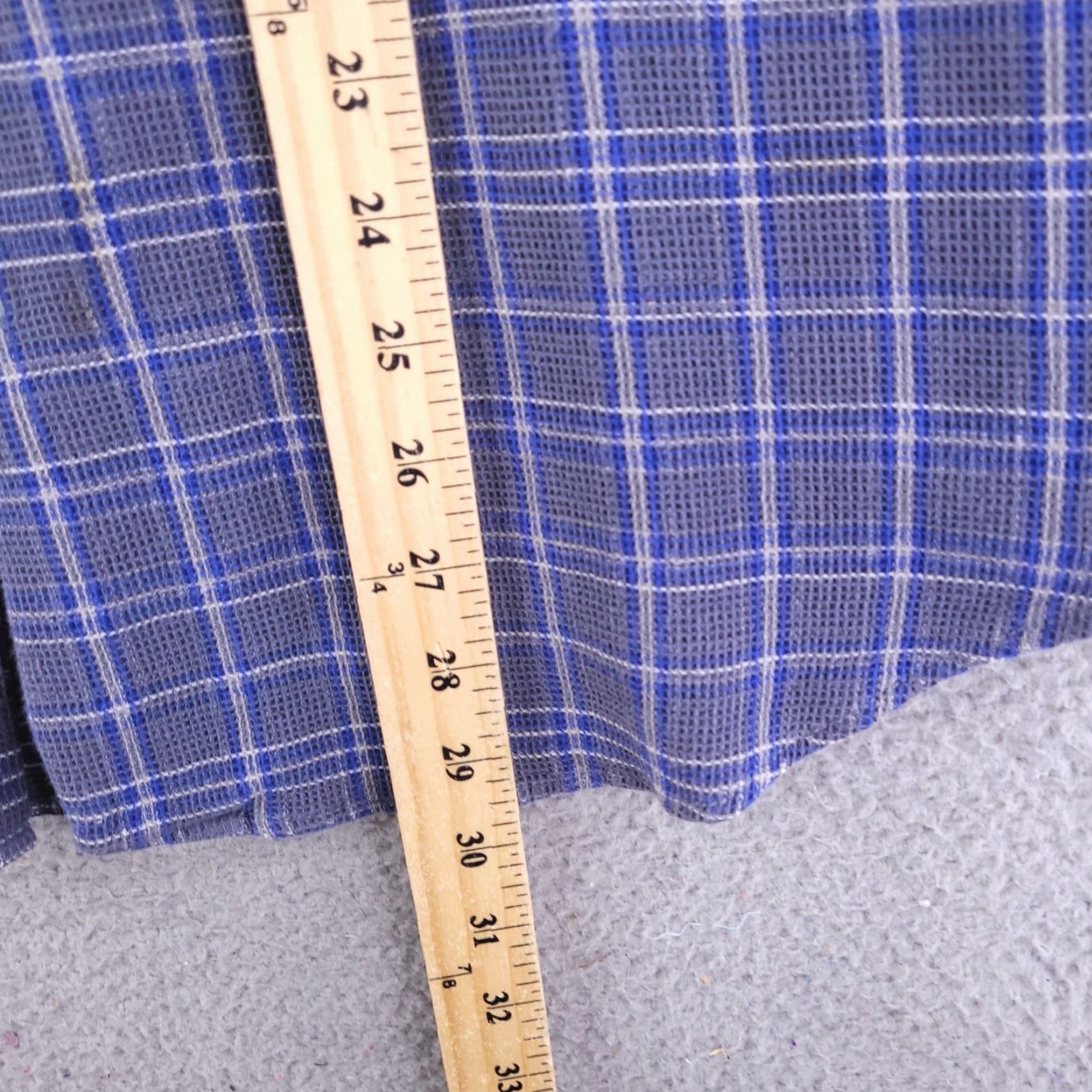 Tommy Hilfiger VINTAGE Tommy Jeans Flannel Shirt Mens L Blue 90s Thick Long Sleeve Button-Up Plaid Size US L / EU 52-54 / 3 - 7 Thumbnail