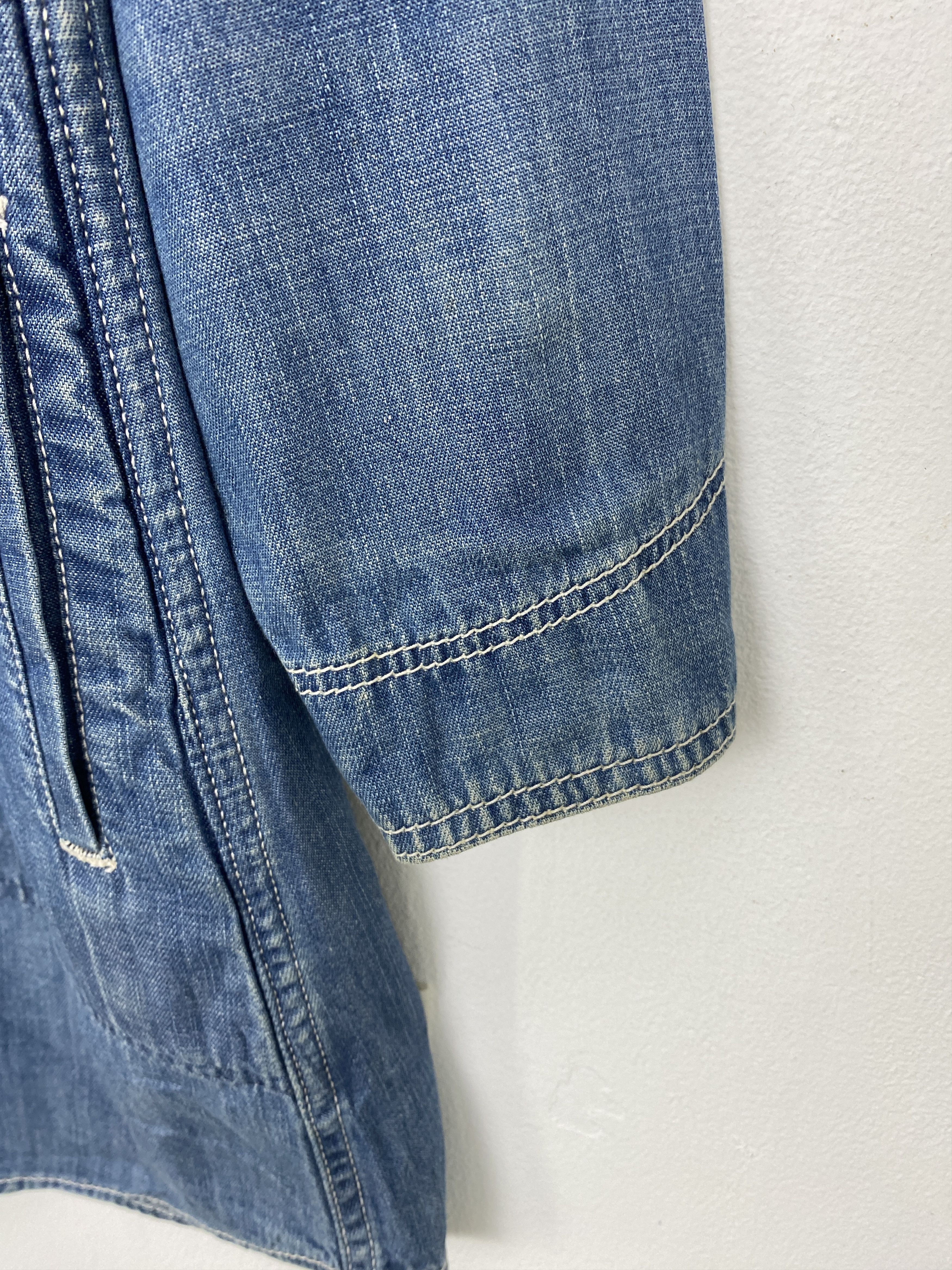 Lee 90s Vintage LEE Denim Button Dress JA0158 Size US M / EU 48-50 / 2 - 10 Thumbnail