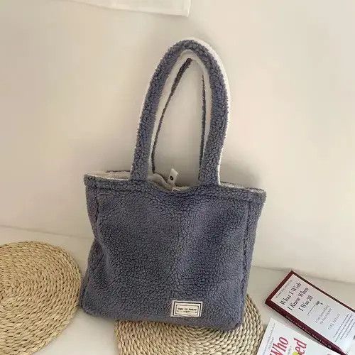 Japanese Brand Fleece Shoulder Bag Size ONE SIZE - 2 Thumbnail