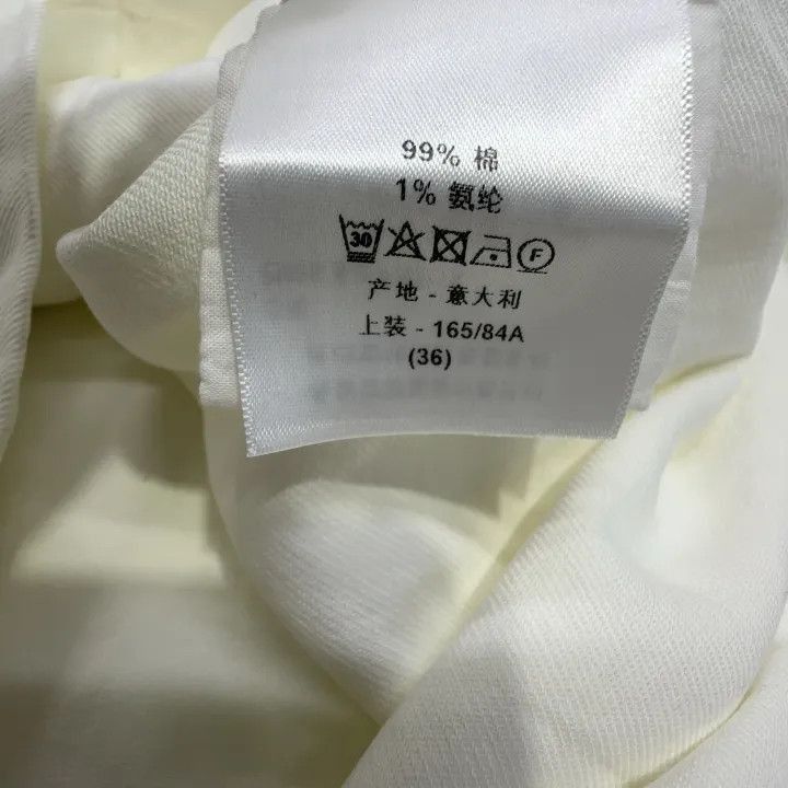 Dior Dior Casual White Short Sleeve Shirt 0079-2507 Size S / US 4 / IT 40 - 6 Thumbnail