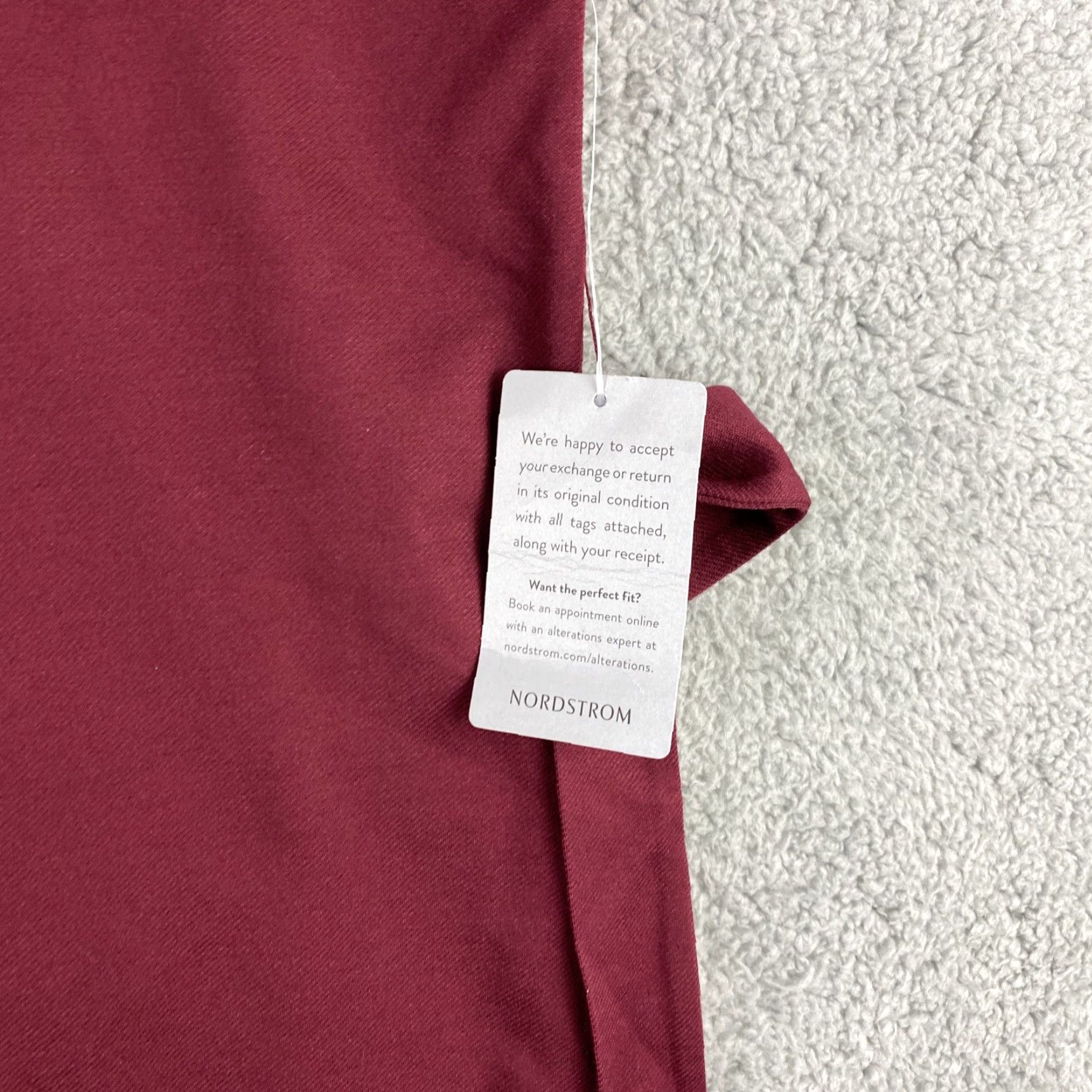 Vintage VINTAGE Caara Dress Large Short Sleeve Burgundy Casual Pullover Belted Womens Size 36" / US 14 / IT 50 - 5 Thumbnail