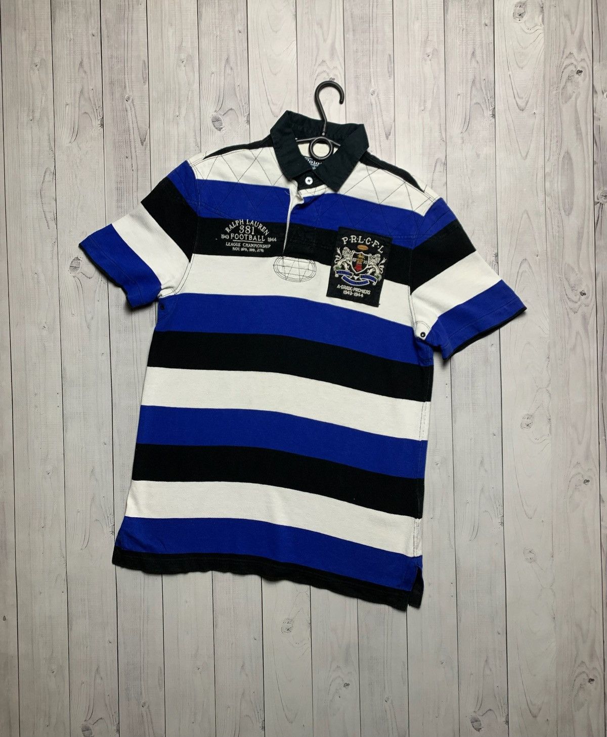 Polo Ralph Lauren × Vintage Vintage polo Ralph Lauren rugby striped size M rare logo Size US M / EU 48-50 / 2 - 1 Thumbnail