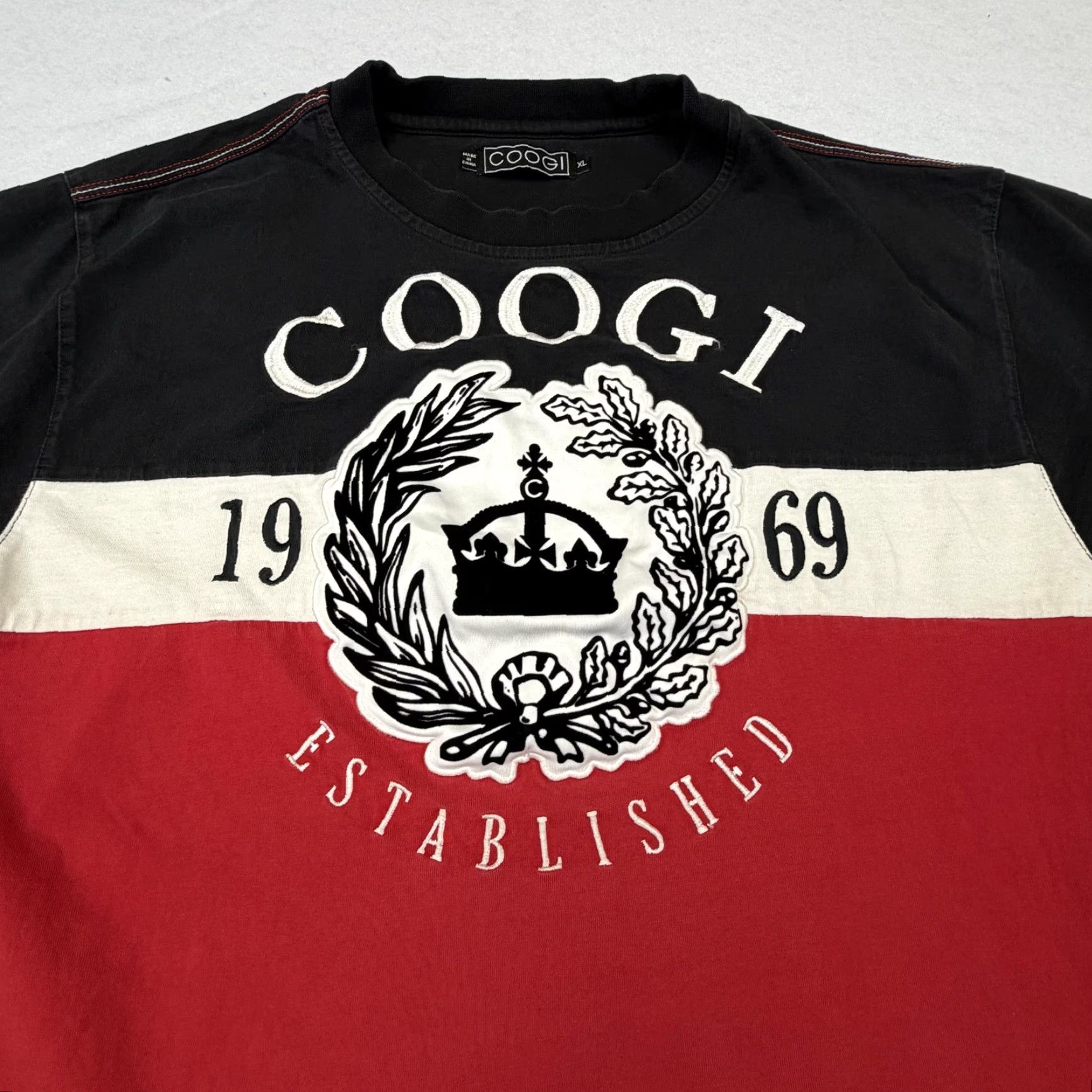Coogi VINTAGE Coogi Shirt Mens XL Red Black Established 1969 Crest Graphic Streetwear Tee Size US XL / EU 56 / 4 - 5 Thumbnail