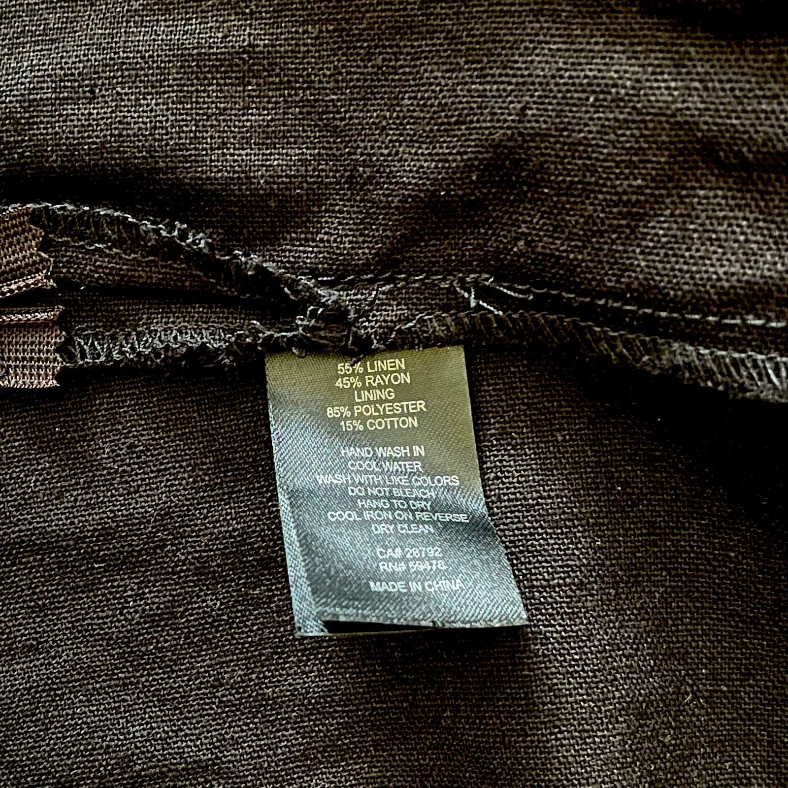 House of Harlow House of Harlow 1960 Black Linen Blend Lace-Up Mini Dress Size M / US 6-8 / IT 42-44 - 5 Thumbnail