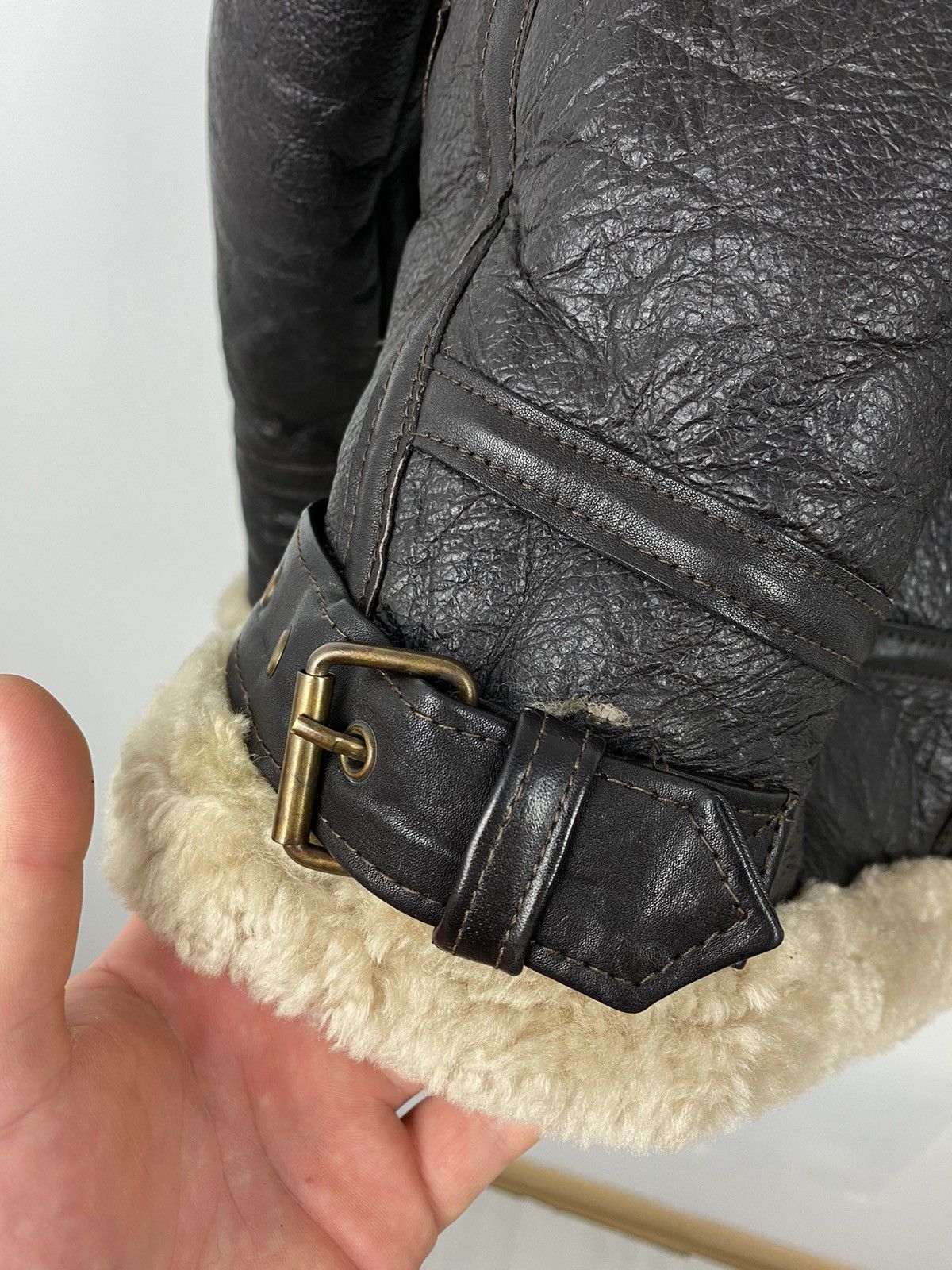 Chevignon Vintage Chevignon Shearling Leather Coat Pilots Avirex Size US M / EU 48-50 / 2 - 13 Thumbnail