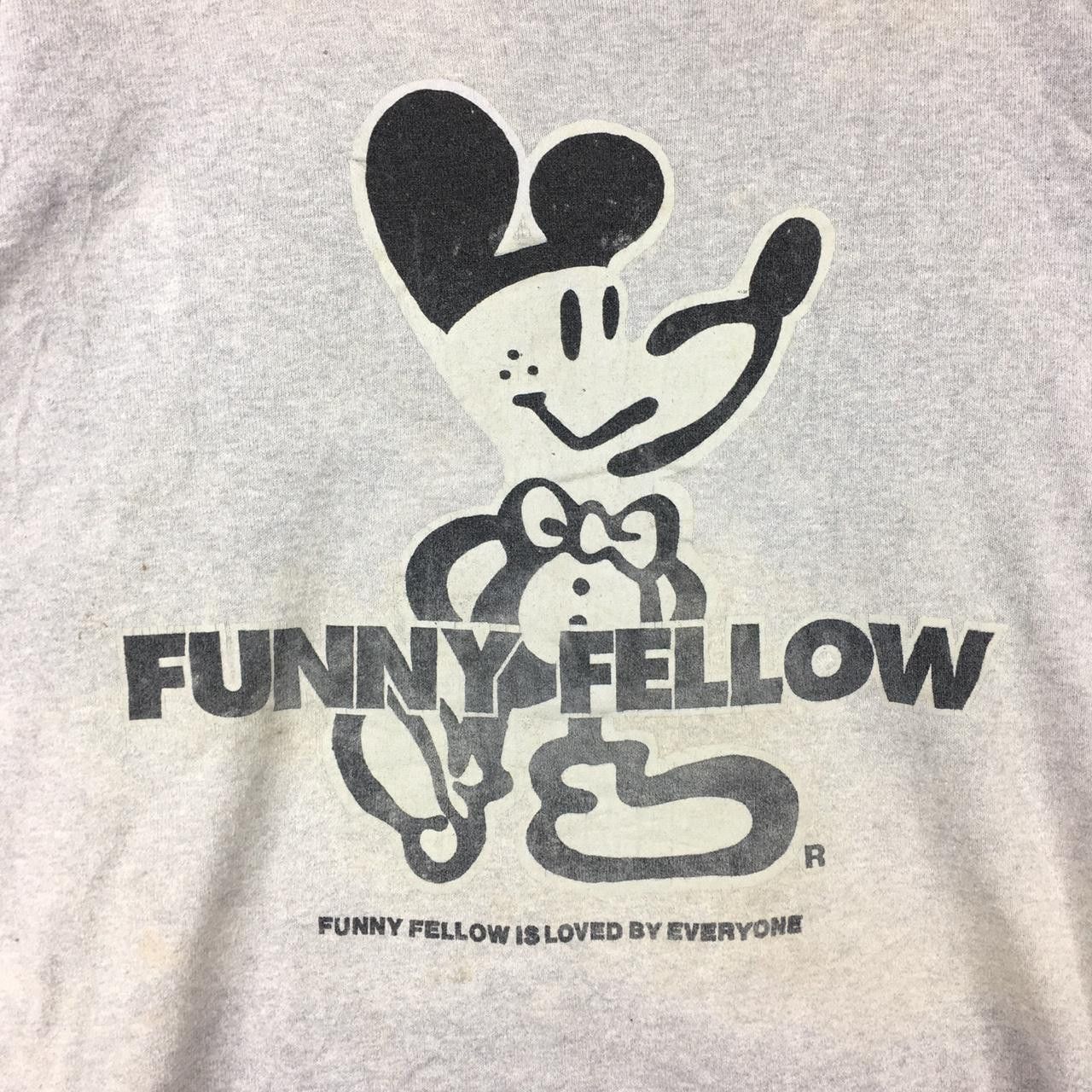 Mickey Mouse Vtg MICKEY FUNNY FELLOW Cartoon Anime Big Logo Sweatshirt Size US M / EU 48-50 / 2 - 2 Thumbnail
