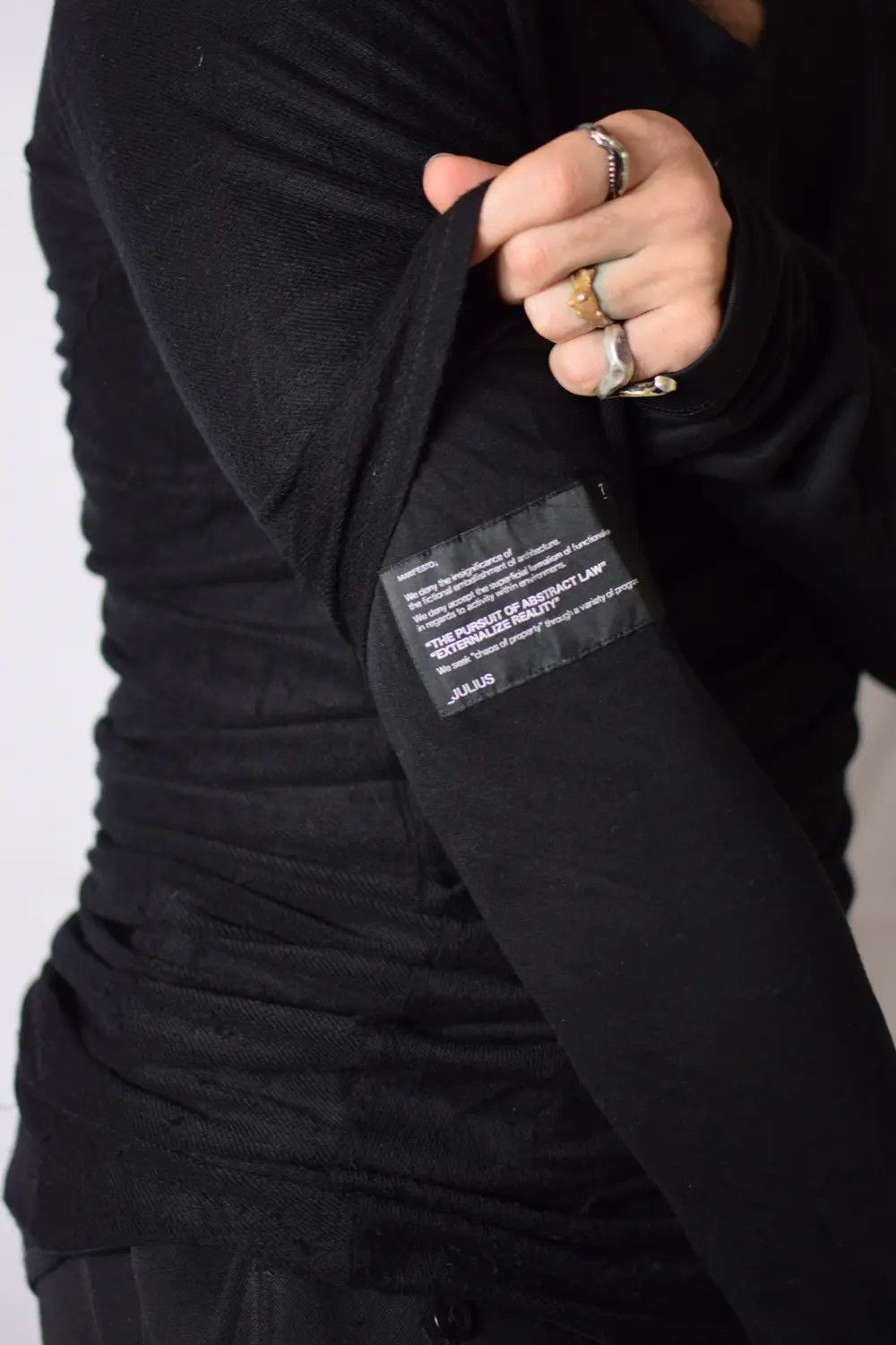 Julius Julius - Gordini Layered Asymmetric Long Sleeve Size US M / EU 48-50 / 2 - 6 Thumbnail