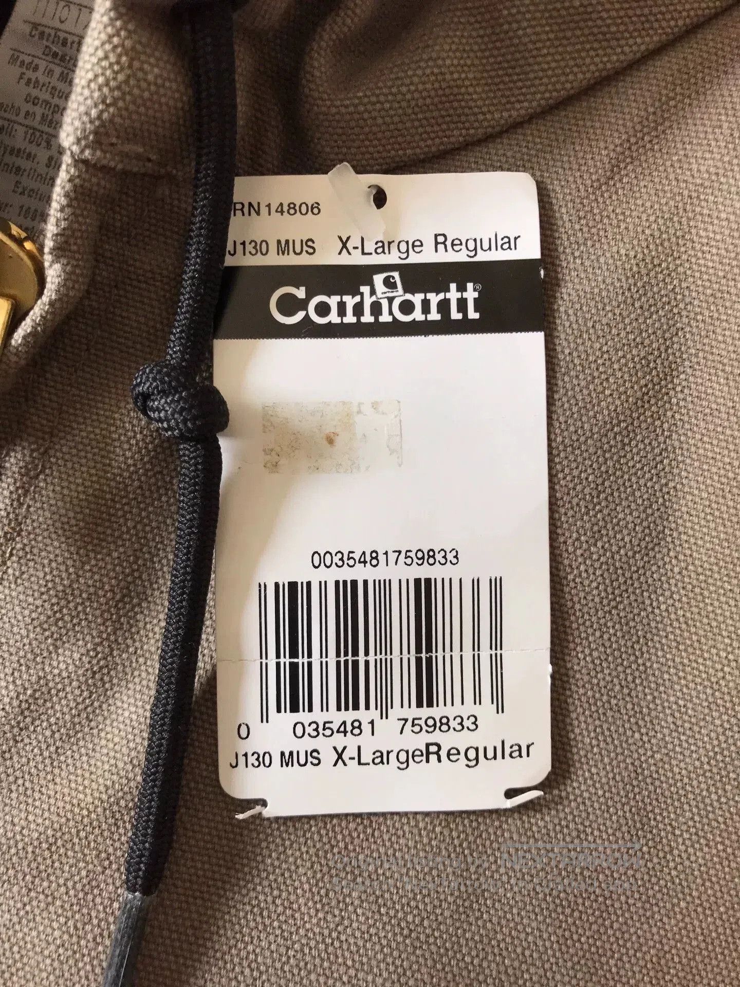 Carhartt Carhartt J130 MUS Canvas Hooded Jacket. Size US XL / EU 56 / 4 - 8 Thumbnail
