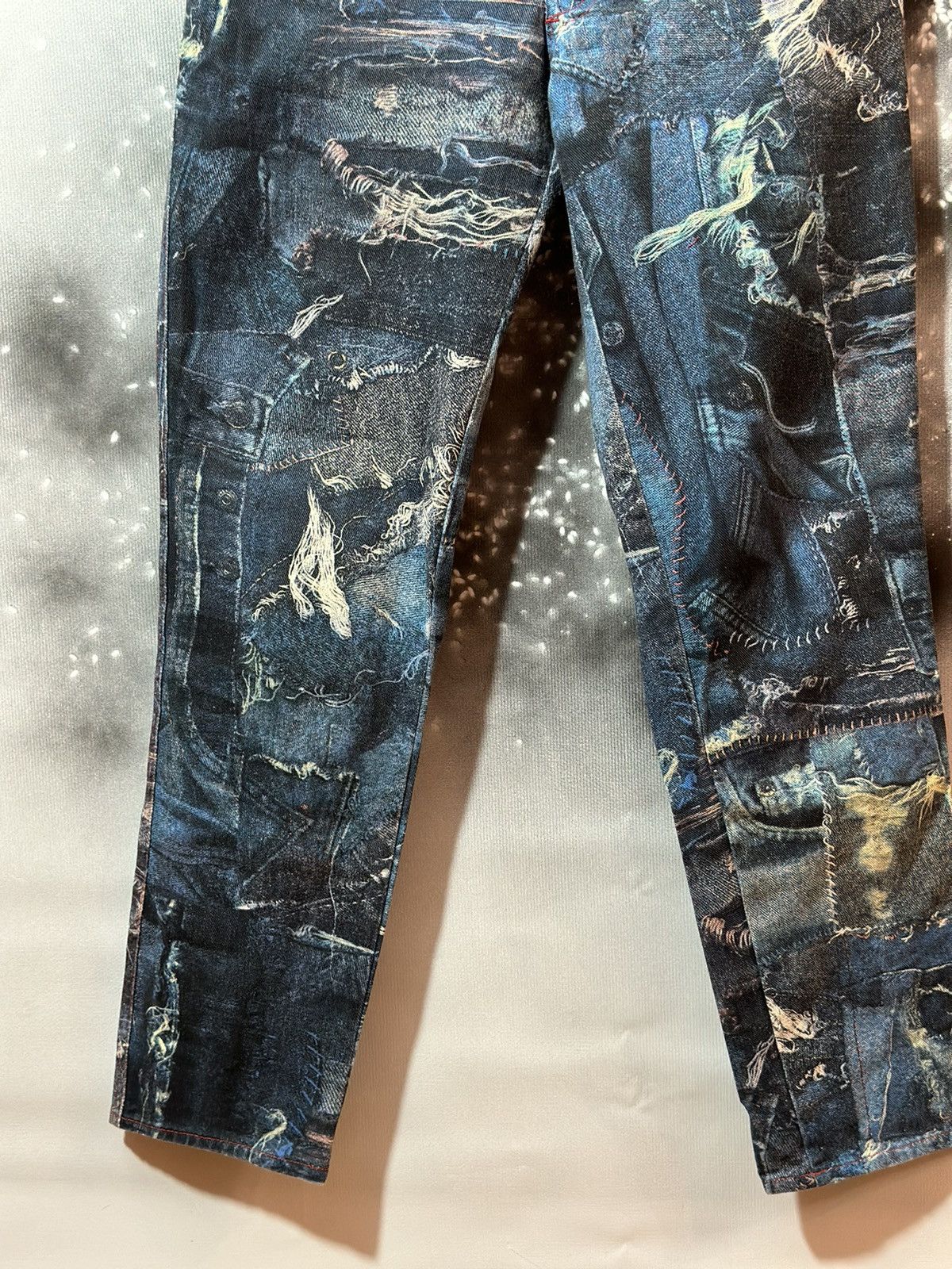 Japanese Brand × Jean Paul Gaultier 🩸RARE CRAZY🩸 Jean Paul Gaultier Insane Jeans Pants Size 27" / US 4 / IT 40 - 7 Thumbnail