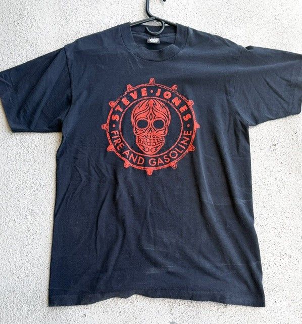 Other Steve Jones/Sex Pistols FIRE AND GASOLINE 1989 T-shirt. Size US M / EU 48-50 / 2 - 7 Thumbnail