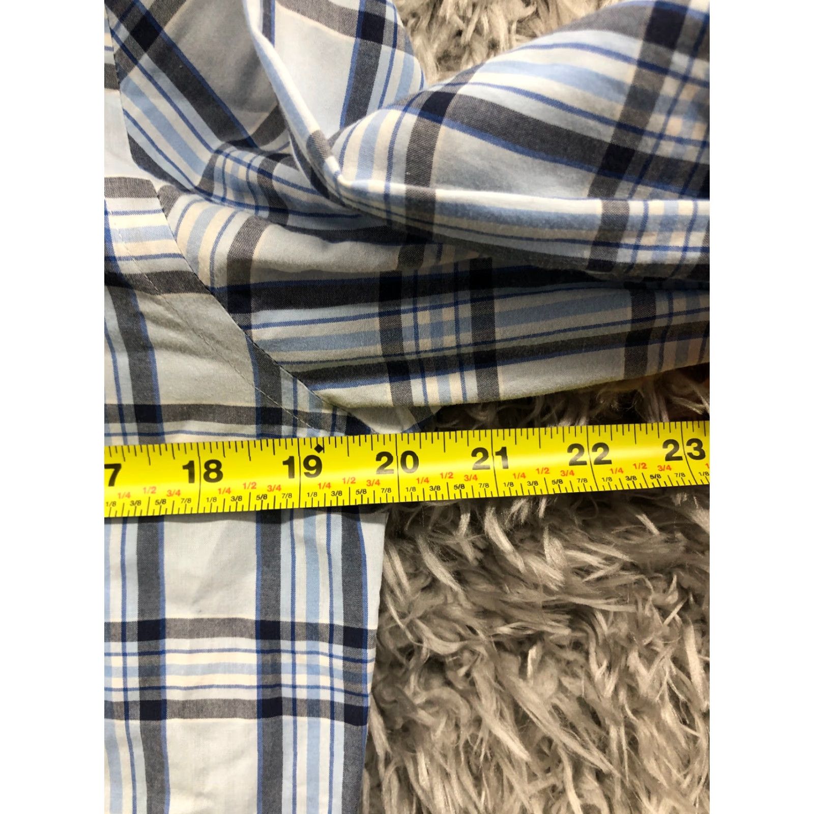 Tommy Hilfiger Tommy Hilfiger Shirt Mens Blue Striped Long Sleeve Button-Up 15.5 34/35 Spread Collar Classic Modern, 90s/Outdoor vibes? Size US L / EU 52-54 / 3 - 4 Thumbnail