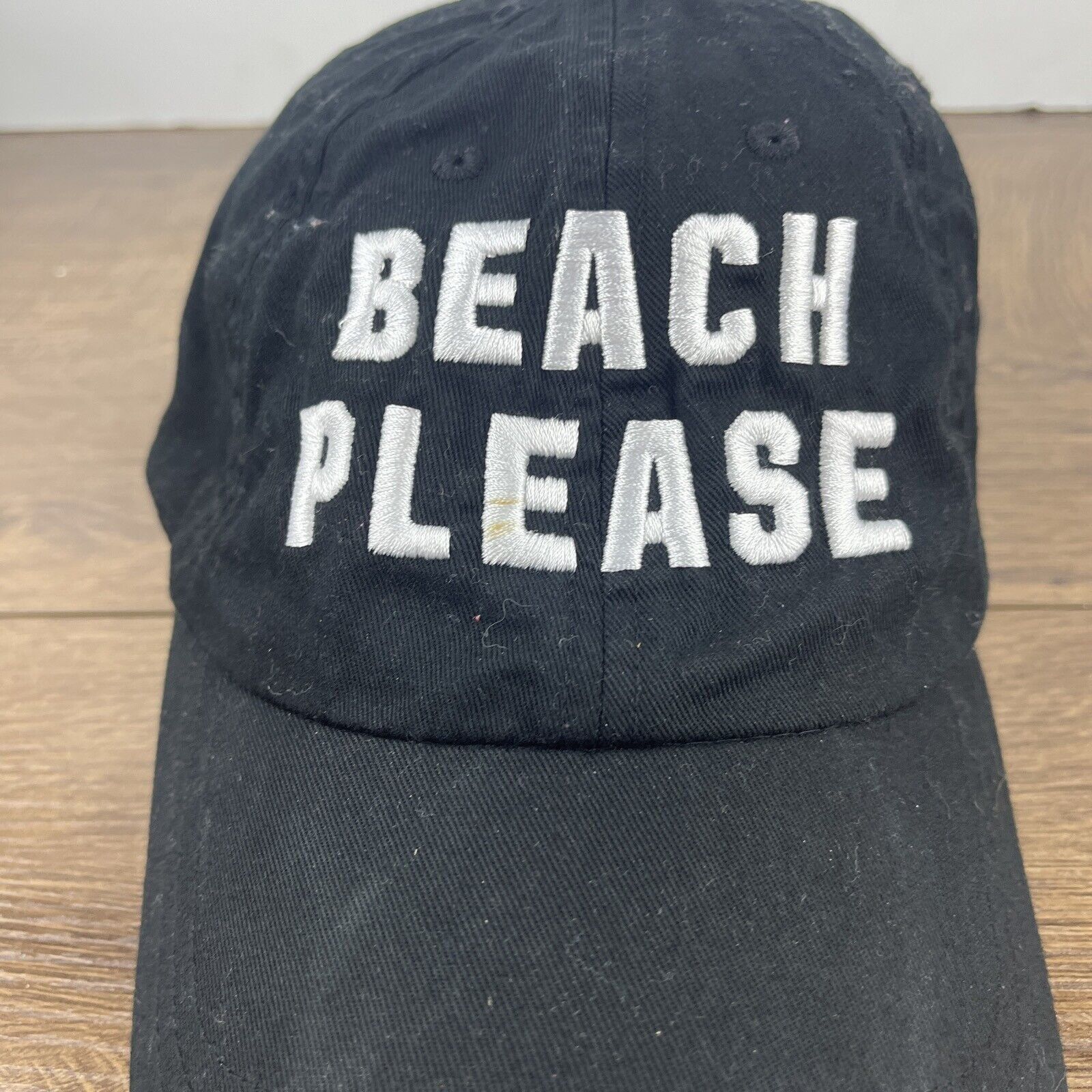 Pink Beach Please Hat Beach Black Hat PINK Adjustable Adult Size Size ONE SIZE - 7 Thumbnail