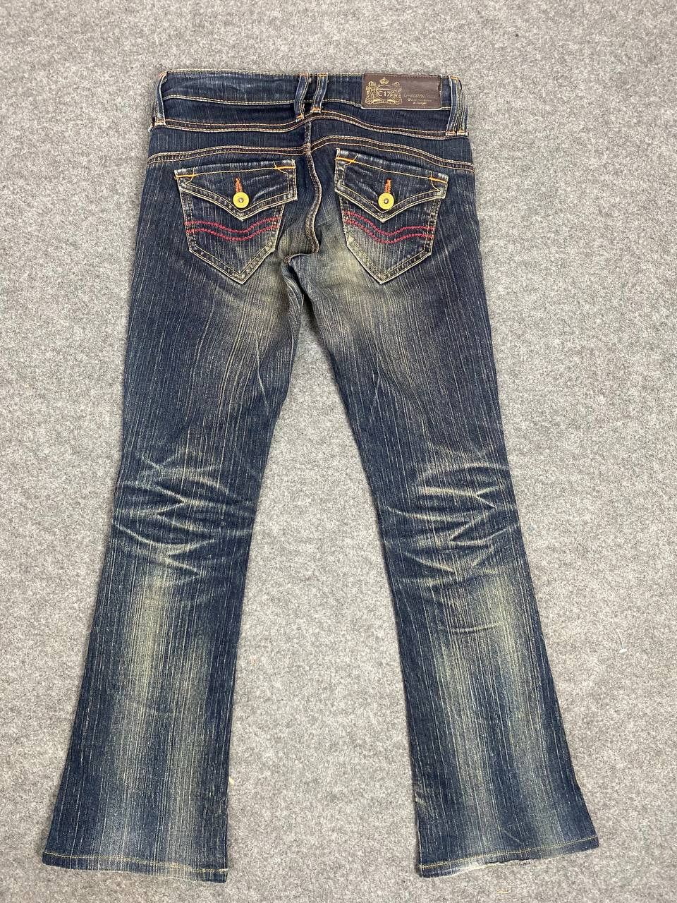 Japanese Brand c-17 japanese brands bootcut flare distressed denim Size 30" / US 8 / IT 44 - 1 Thumbnail