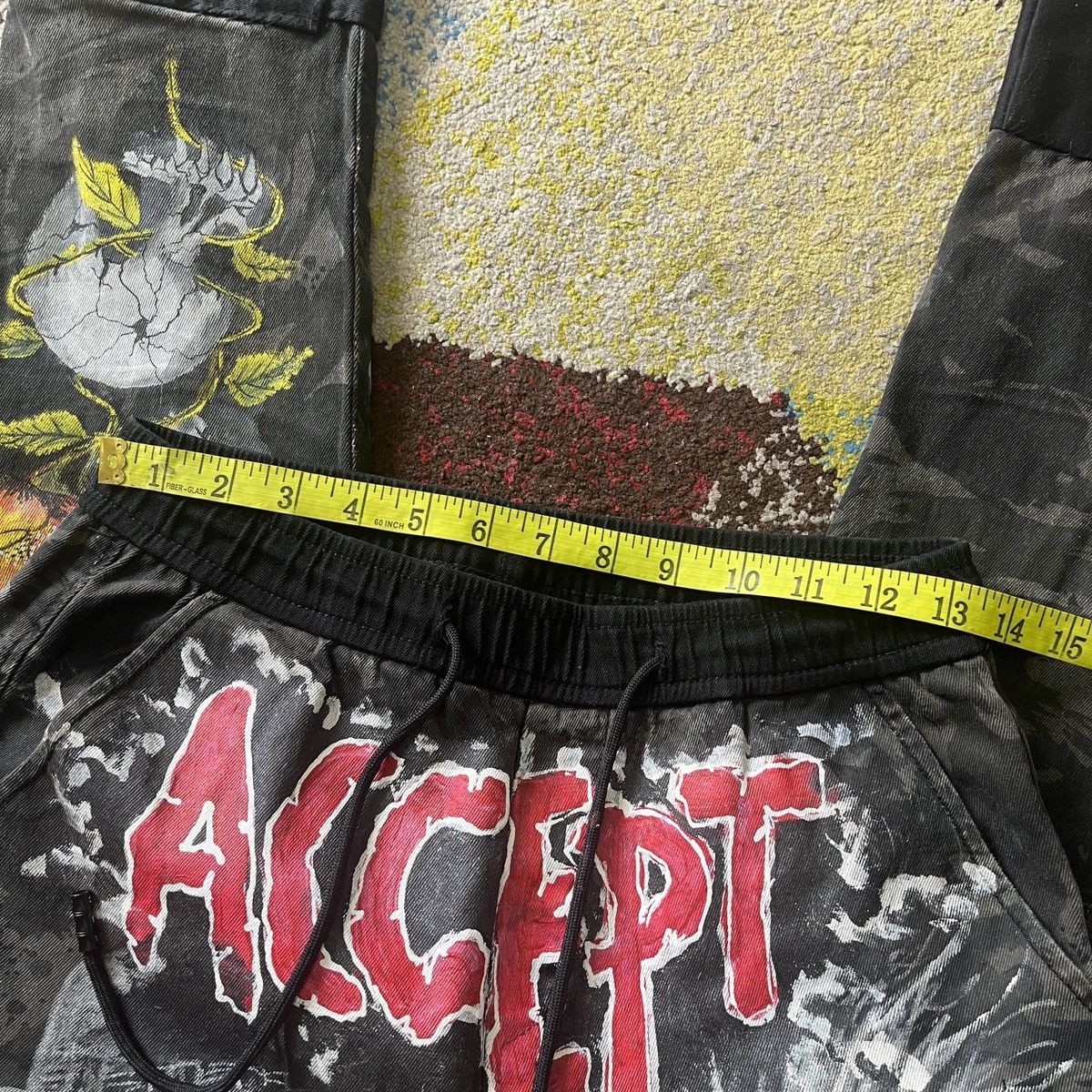 If Six Was Nine × Mostly Heard Rarely Seen Heavy Metal Accept Arts Custom Drawstring Pants Size US 31 - 18 Thumbnail