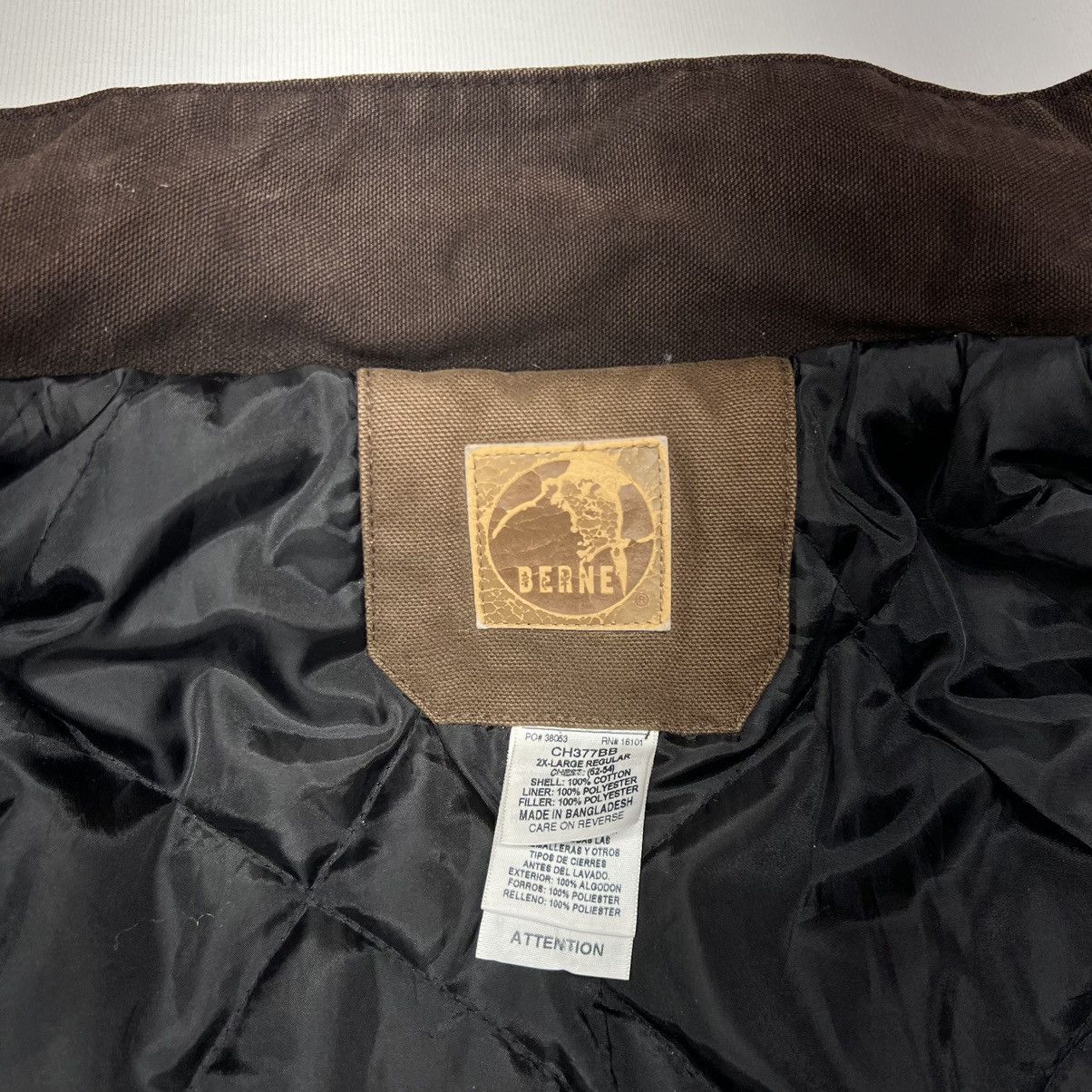 Other Berne Jacket Brown Heartland Washed Chore Coat Lined Canvas Size US XXL / EU 58 / 5 - 7 Thumbnail