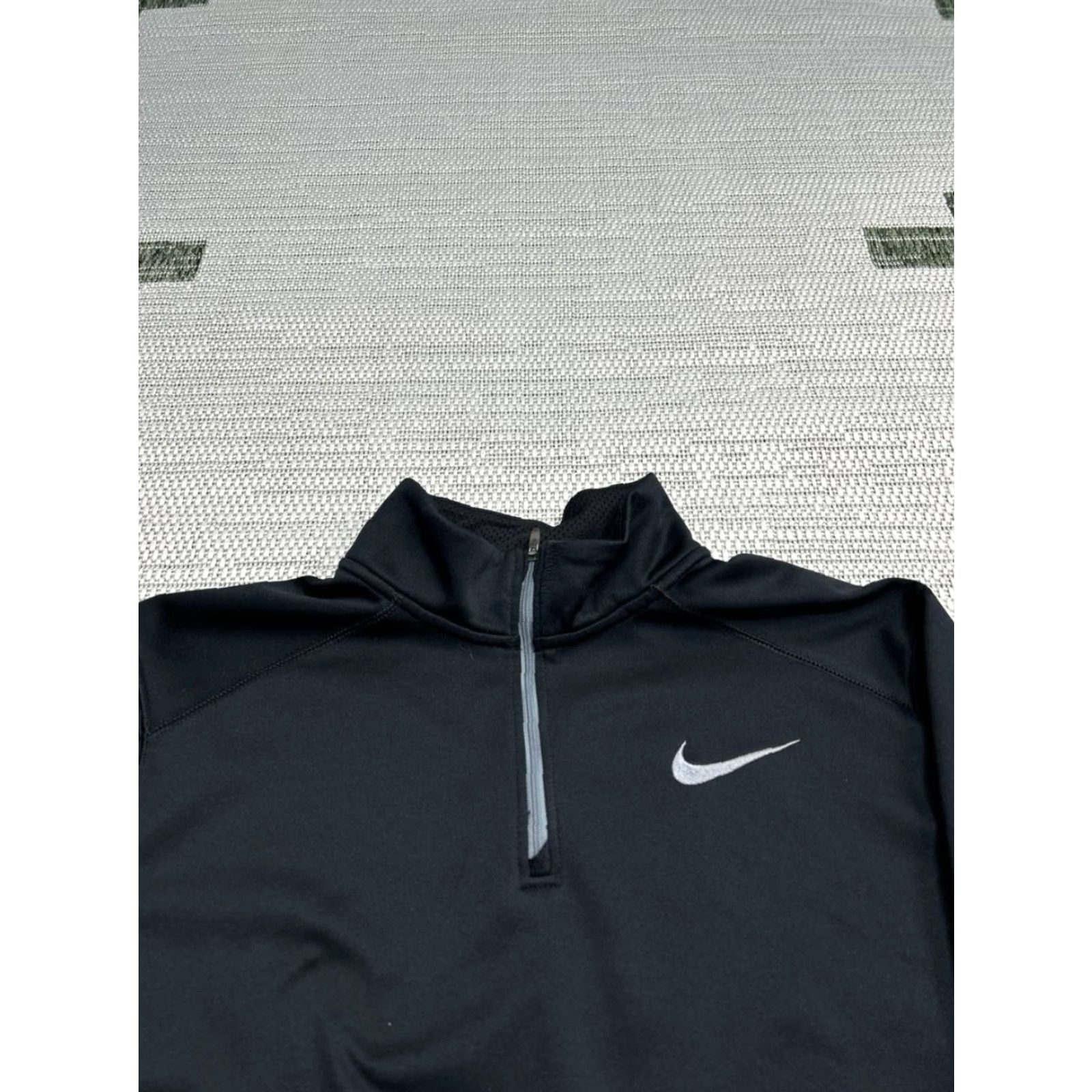 Nike Nike Sweatshirt Men XL Black Therma Fit Fleece Lined Swoosh Training Quarter Zip Size US XL / EU 56 / 4 - 3 Thumbnail