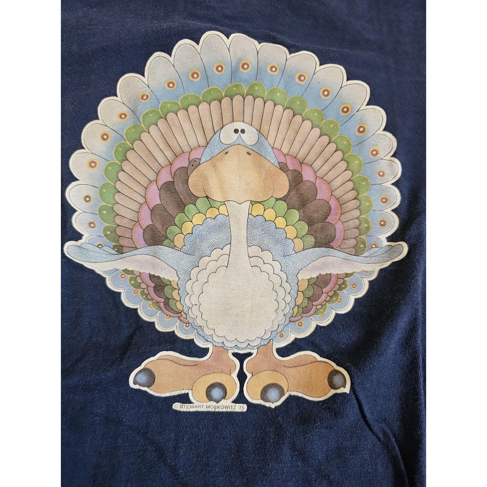 Other Stewart Moskowitz Turkey T-shirt Sz S? 1970s Size US S / EU 44-46 / 1 - 3 Thumbnail