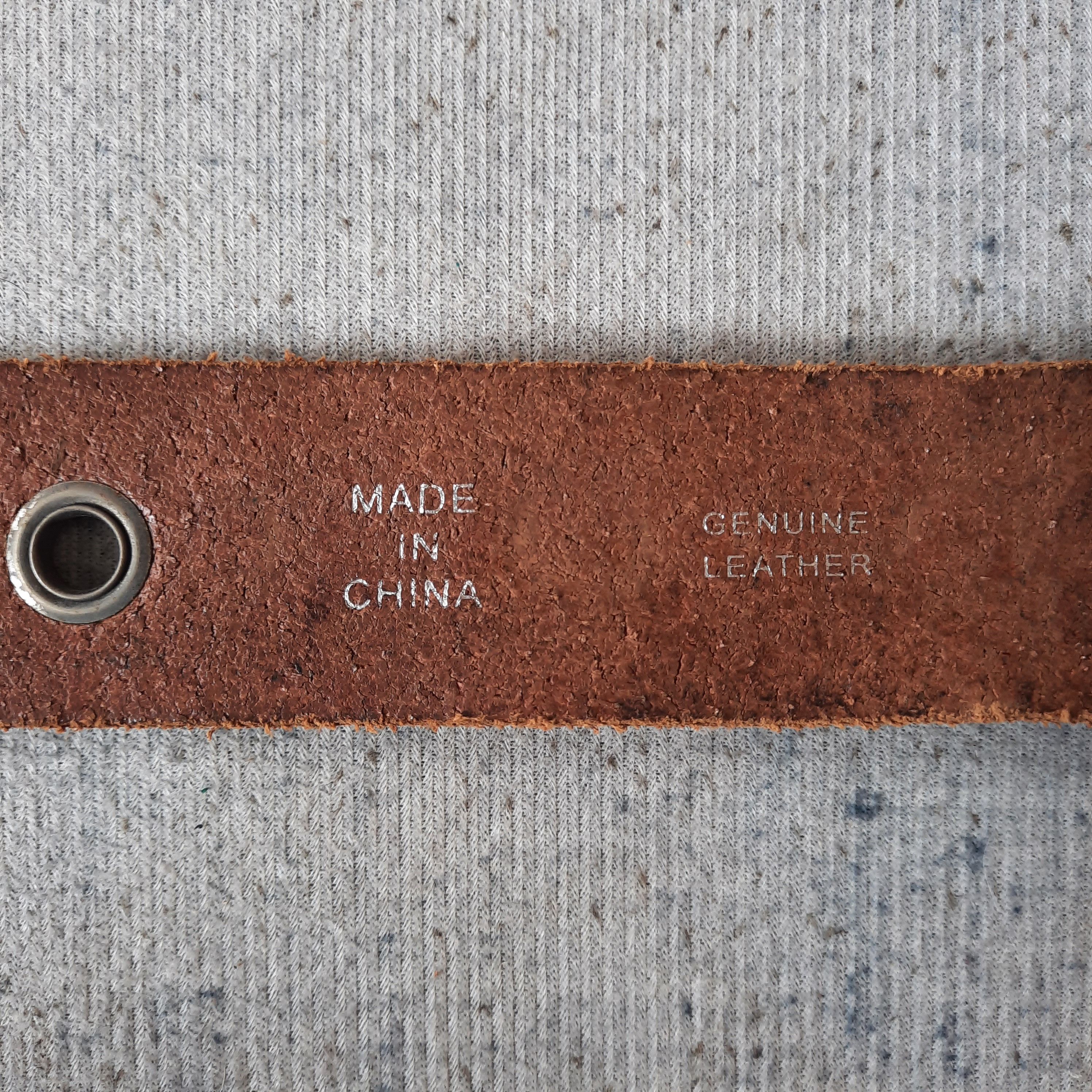 14th Addiction 🕸️ Garrison hole ring punk gothic style leather belt Size ONE SIZE - 6 Thumbnail