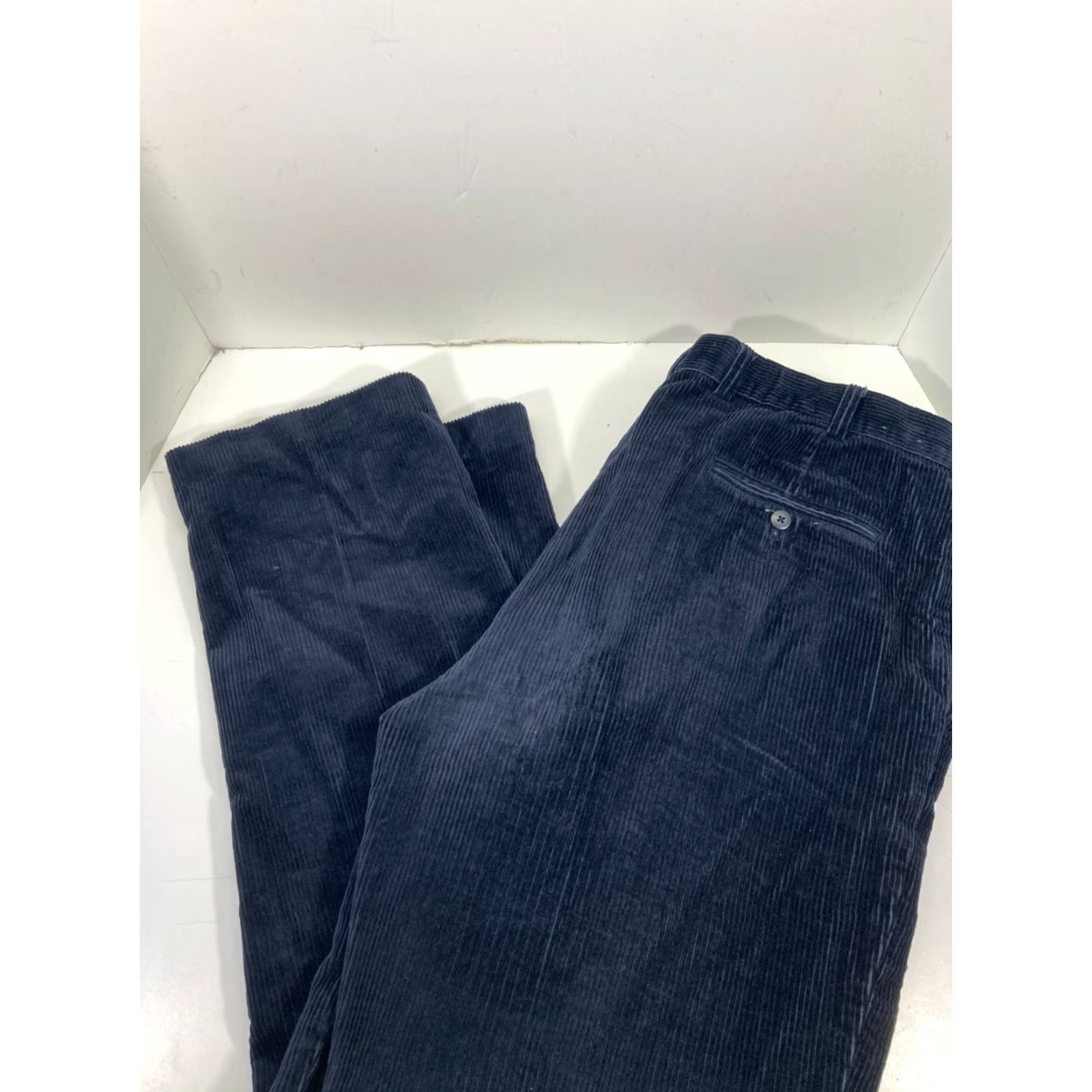 Jos. A. Bank Jos A Bank Chino Pants Mens 40x32 Blue Corduroy Cotton Straight Leg Pockets Size US 40 / EU 56 - 6 Thumbnail