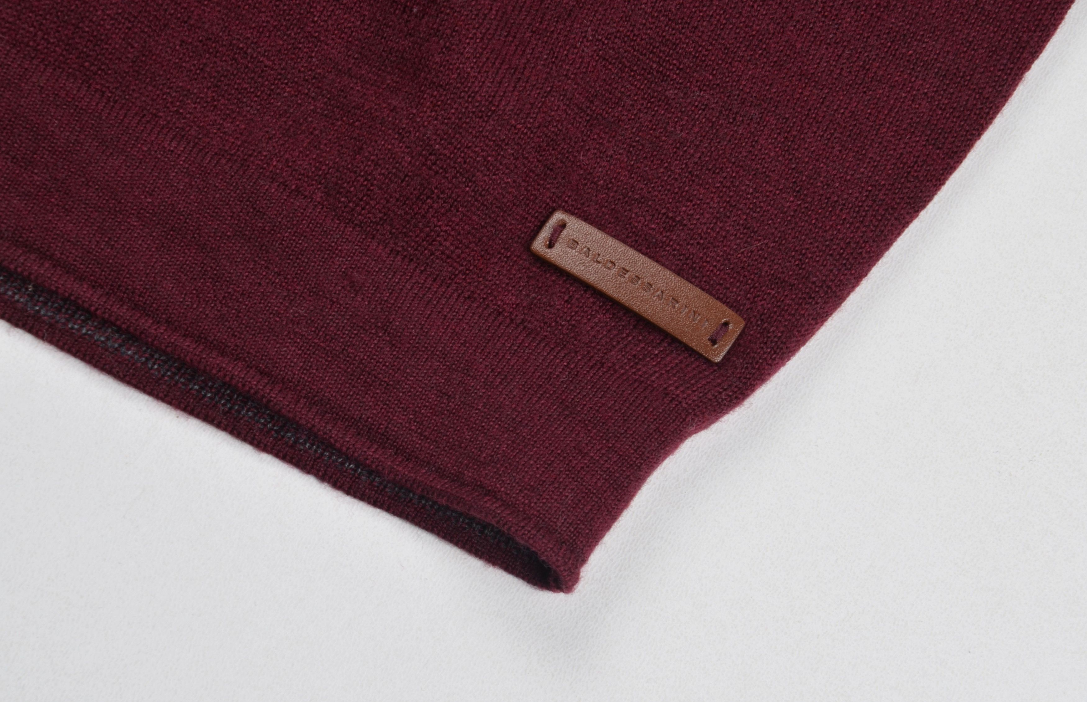 Baldessarini Baldessarini 100% Wool Burgundy Soft Turtleneck Sweater Size US M / EU 48-50 / 2 - 4 Thumbnail