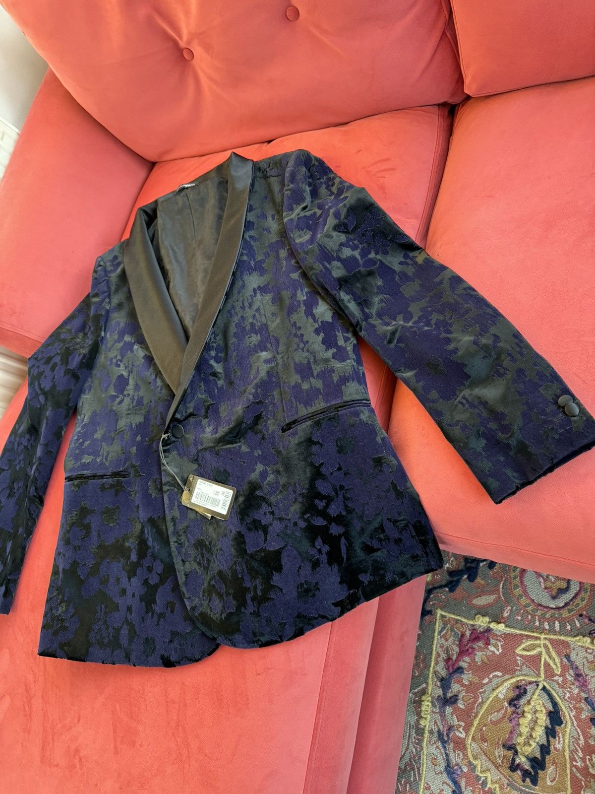 Emporio Armani Emporio Armani Tuxedo purple-navy/black, size 54 It Size 54R - 16 Thumbnail