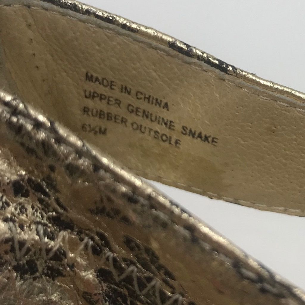 Michael Kors MICHAEL KORS | Berkeley T Strap Snakeskin Heels Size US 6.5 / IT 36.5 - 6 Thumbnail