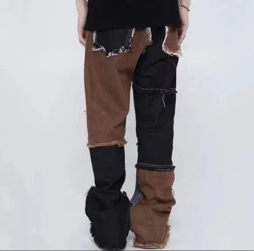 Japanese Brand Patchwork street pants Size US 34 / EU 50 - 3 Thumbnail