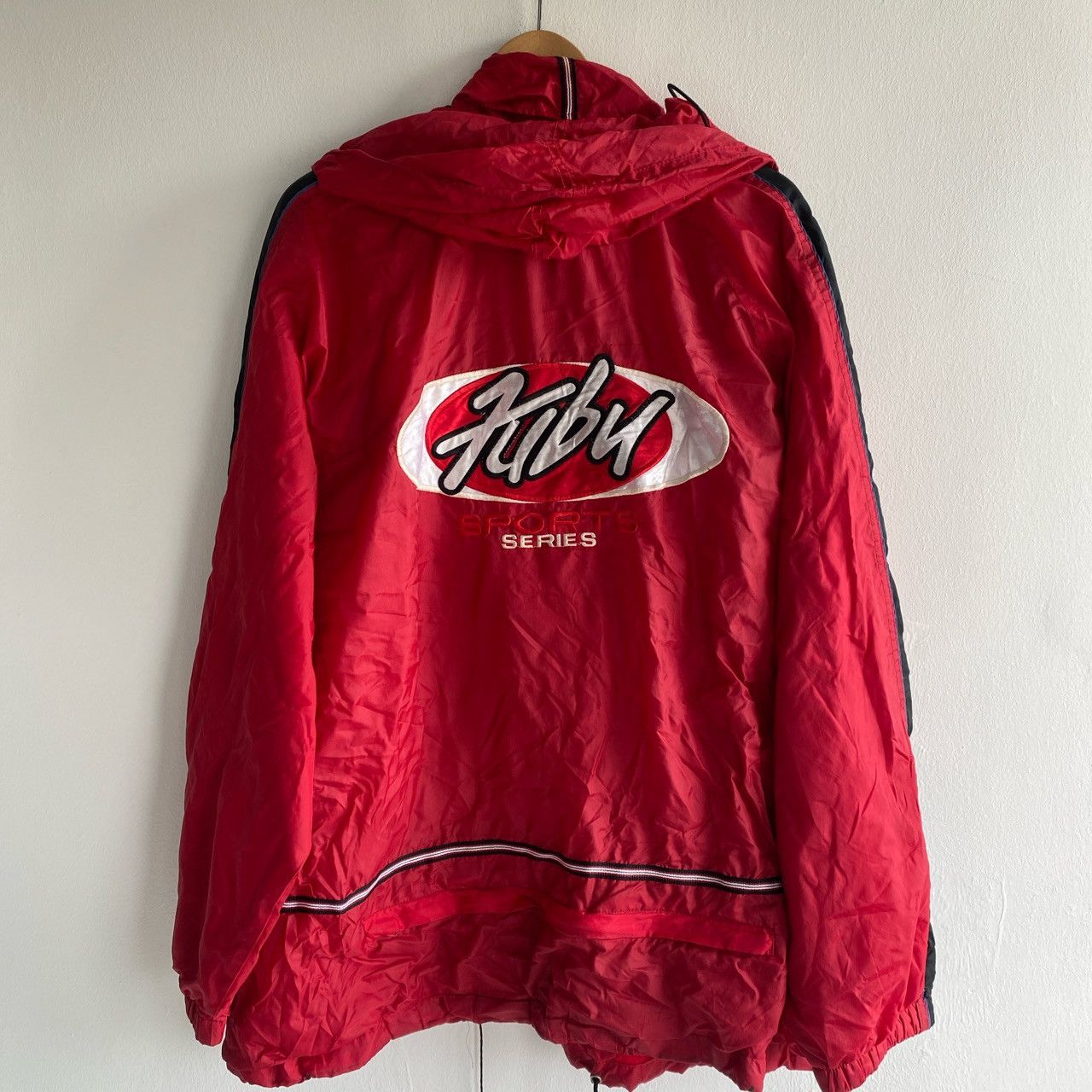 VINTAGE 90s FUBU SIDE TAPE HOODIE LIGHTS JACKET