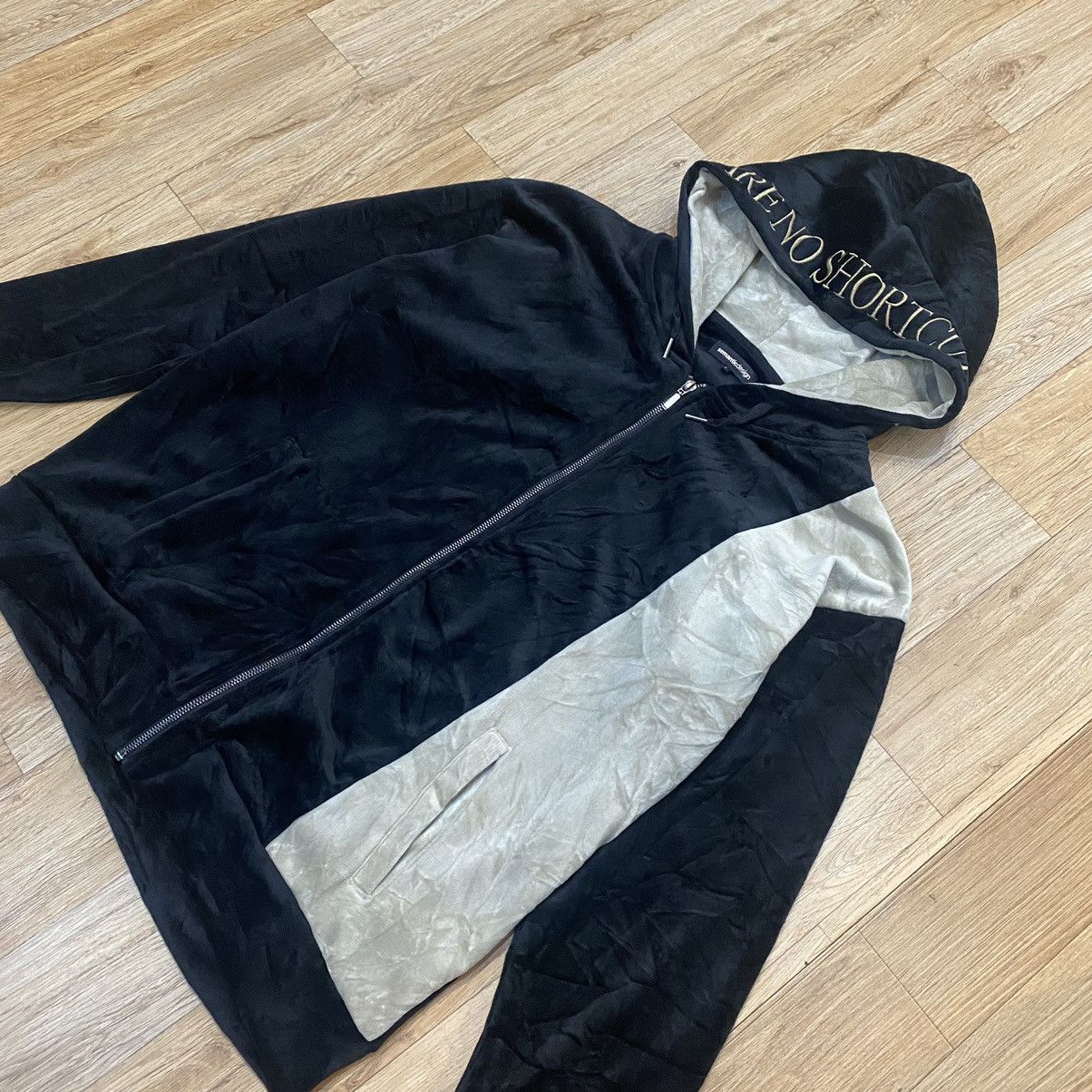 semanticdesign 2000s Semantic Design Velvet Zip Up Hoodie Size US L / EU 52-54 / 3 - 2 Thumbnail