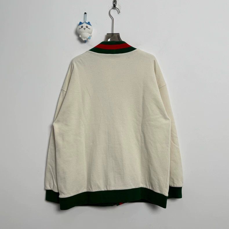 Gucci Gucci FW23 red and green stripe double G small logo cardiga Size US L / EU 52-54 / 3 - 3 Thumbnail