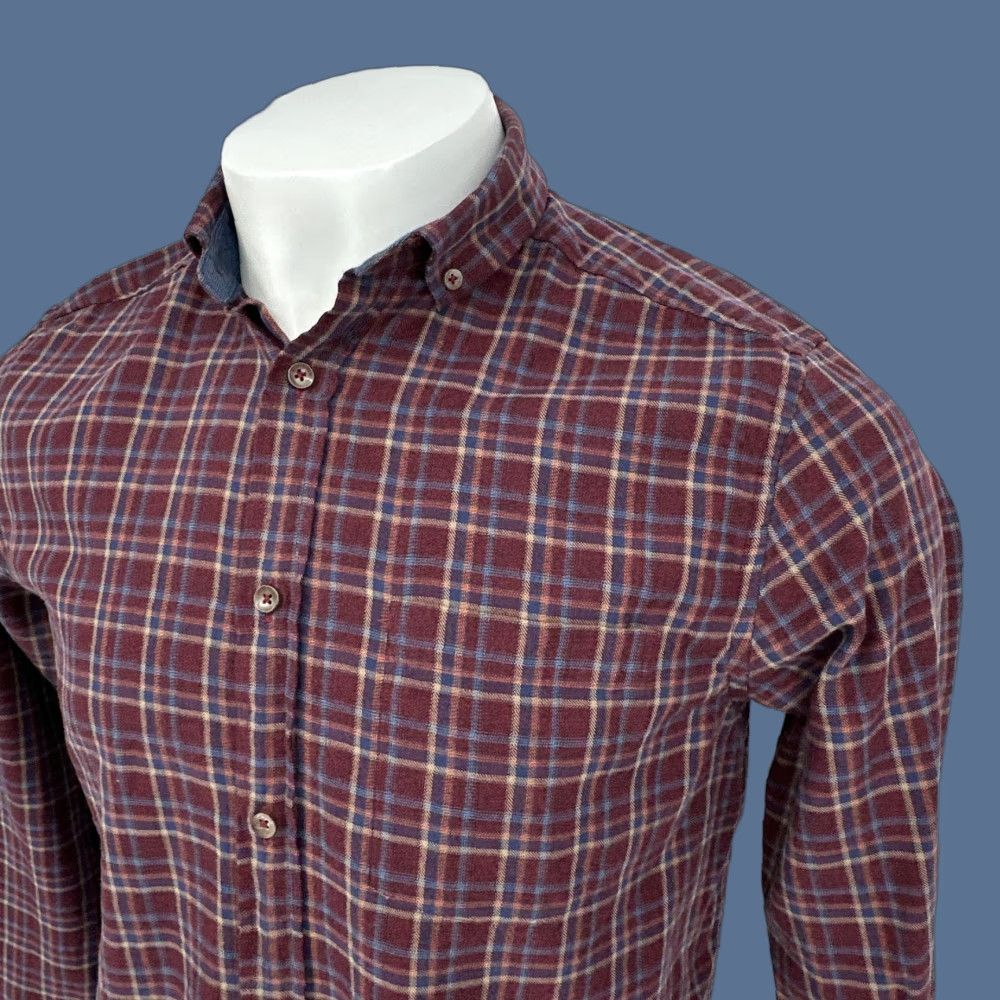 Johnston & Murphy Johnston & Murphy Shirt Mens Medium Multicolor Check Casual Button Front Lot 2 Size US M / EU 48-50 / 2 - 1 Thumbnail