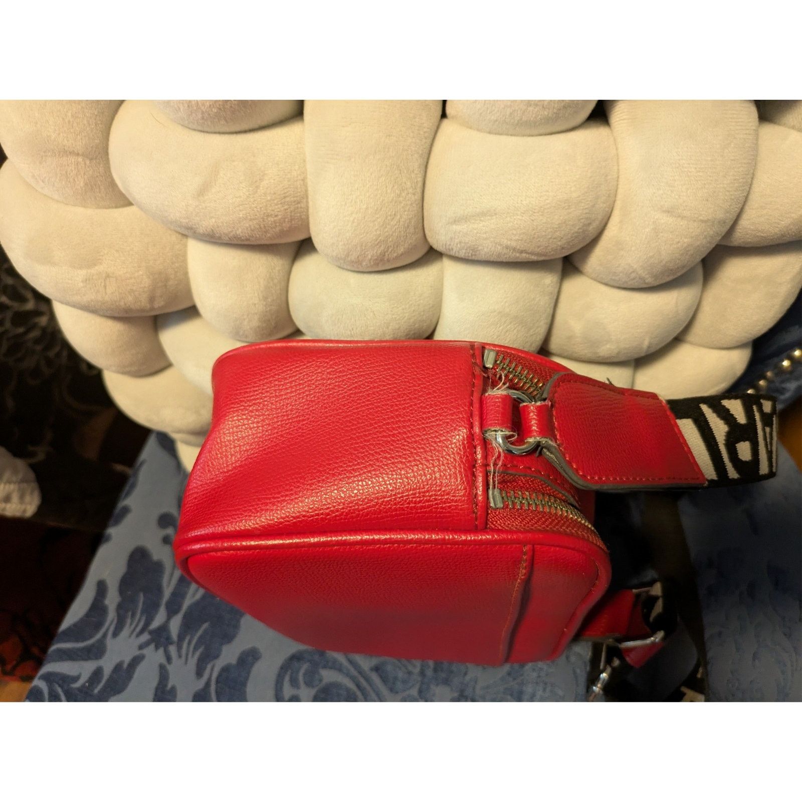 Karl Lagerfeld Karl Lagerfeld PARIS Leather Maybelle Red Crossbody Size ONE SIZE - 5 Thumbnail