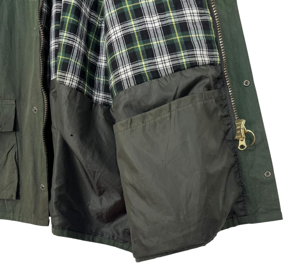 Barbour Vintage Open Green Waxed Jacket Size US XXL / EU 58 / 5 - 10 Thumbnail