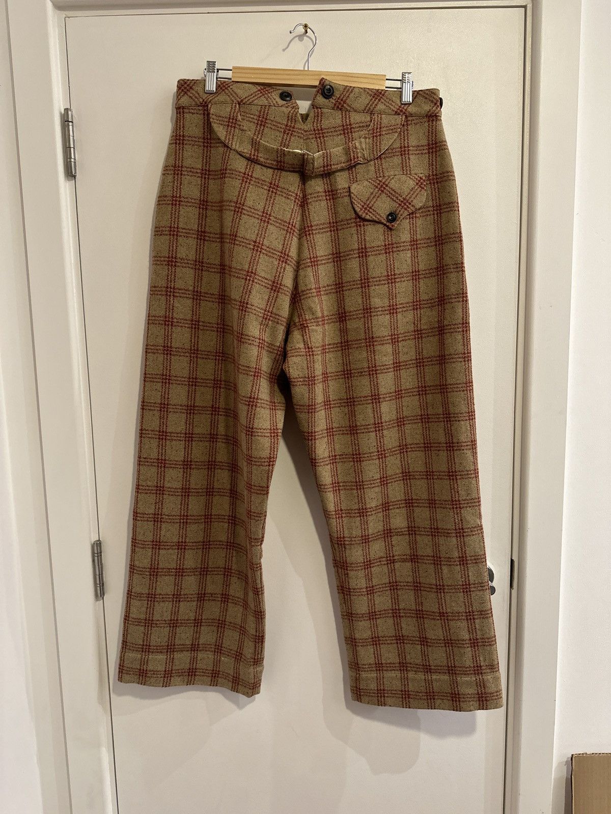 John Alexander Skelton Check Wool Trousers Size US 34 / EU 50 - 2 Thumbnail