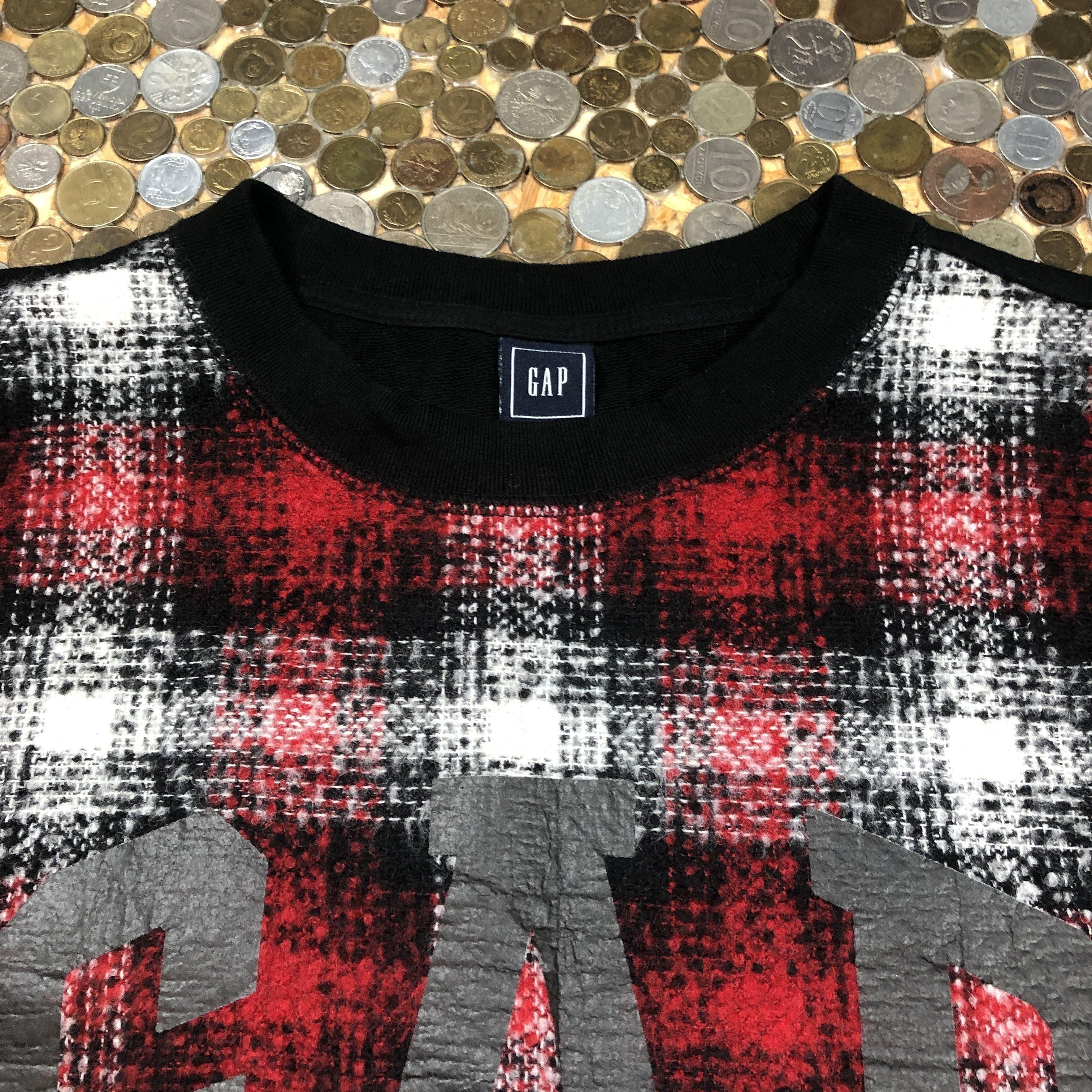 Gap Gap checkred crewneck sweatshirt 90's Size US L / EU 52-54 / 3 - 2 Thumbnail