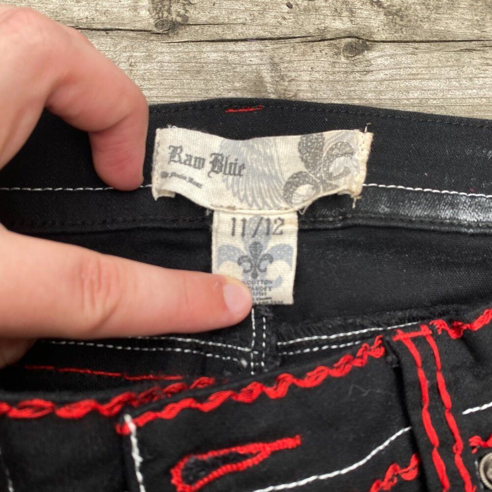 Japanese Brand × Vintage Vintage Triple Contrast Stitch Raw Blue Reflex Embroidered Size 34" / US 12 / IT 48 - 9 Thumbnail