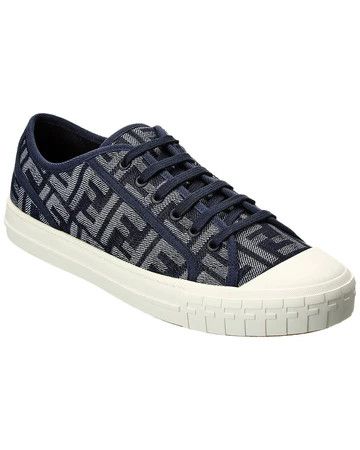 image of Fendi Os11X0124 Low Top Sneaker In Blue, Men's (Size 8)