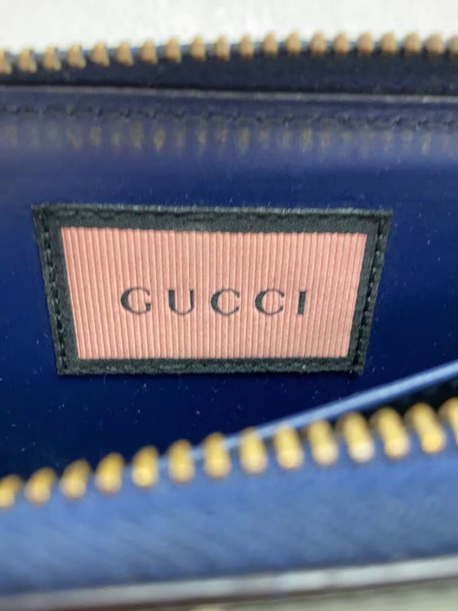 Gucci Gucci Ghost GG Star Print Leather Coin Case Navy Size ONE SIZE - 3 Thumbnail