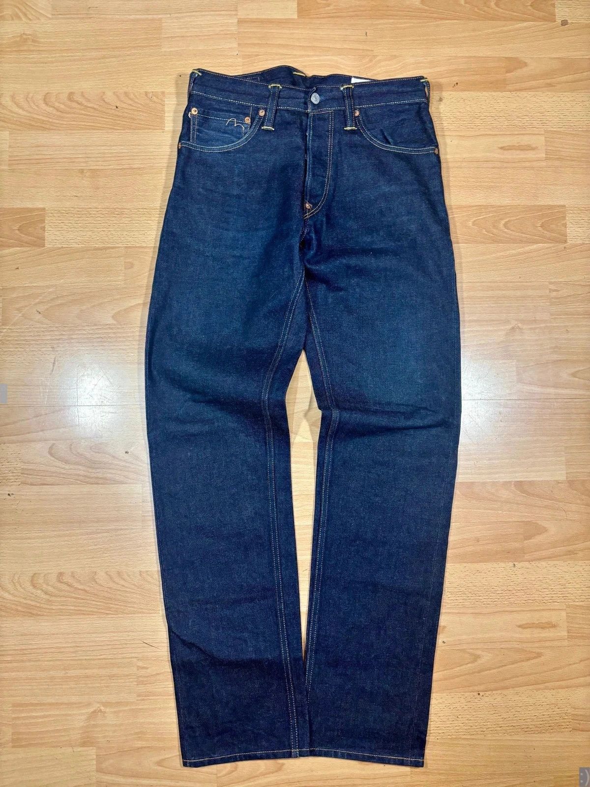 Japanese Brand Evisu jean baggy daicock blanc Size US 29 - 4 Thumbnail