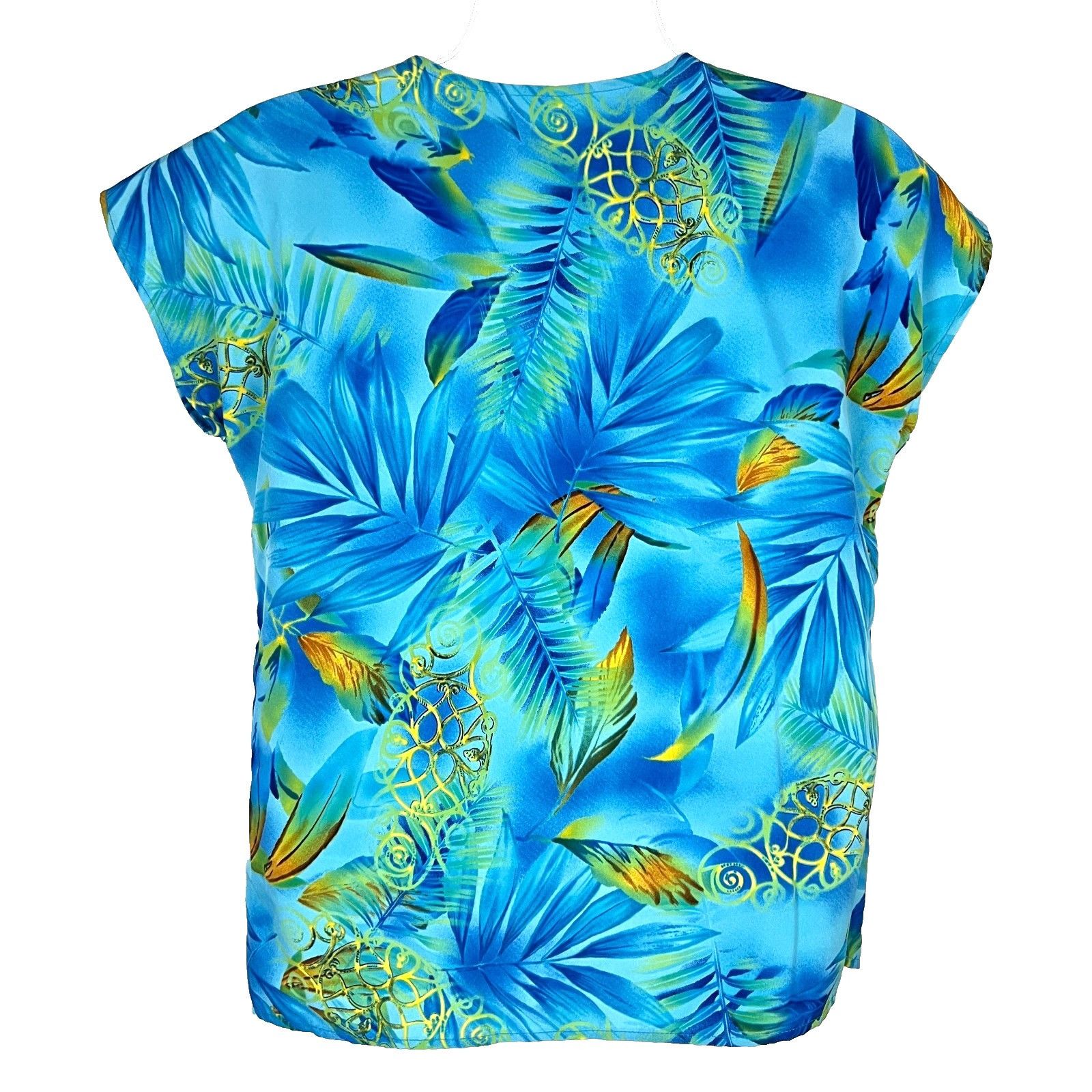 Other Maggie Sweet Garden Gates Womens Vtg Tropical Blouse size Sm Size S / US 4 / IT 40 - 3 Thumbnail
