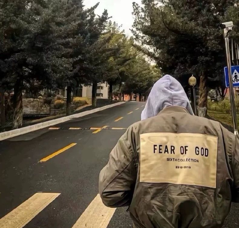 Fear of God Fear of God God gray patch jacket Size US XL / EU 56 / 4 - 8 Thumbnail