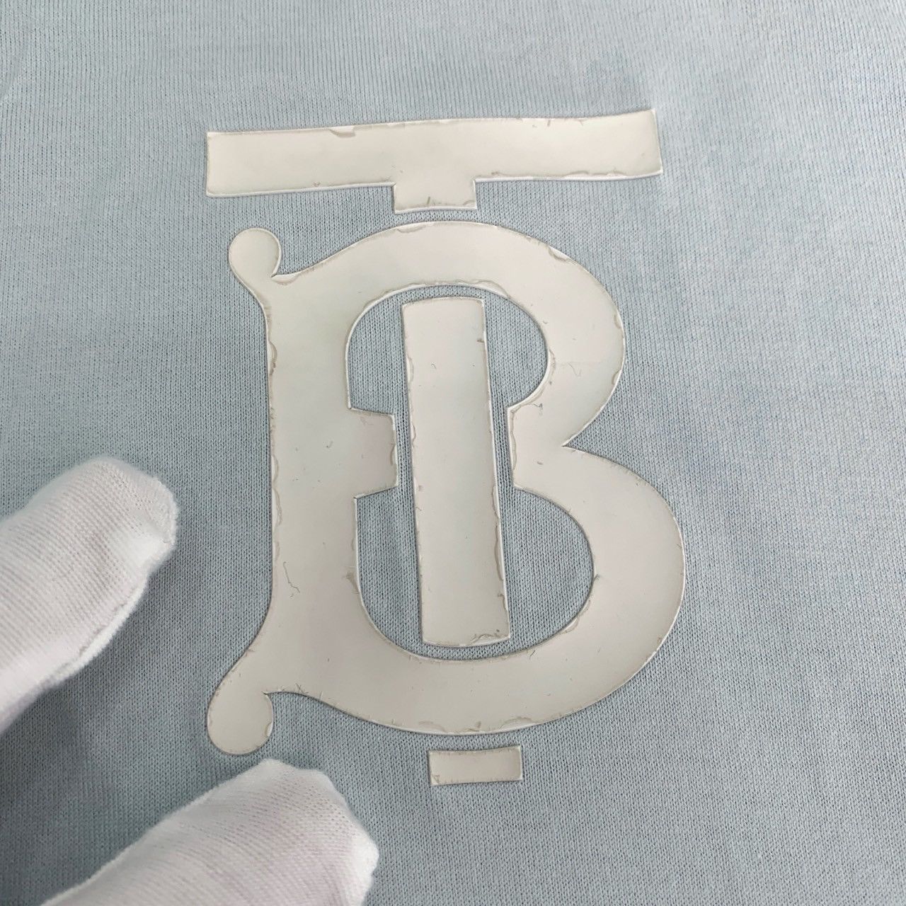 Burberry Burberry T-Shirt Blue TB Logo Printed Cotton Tee (Size XS) Size US XS / EU 42 / 0 - 2 Thumbnail