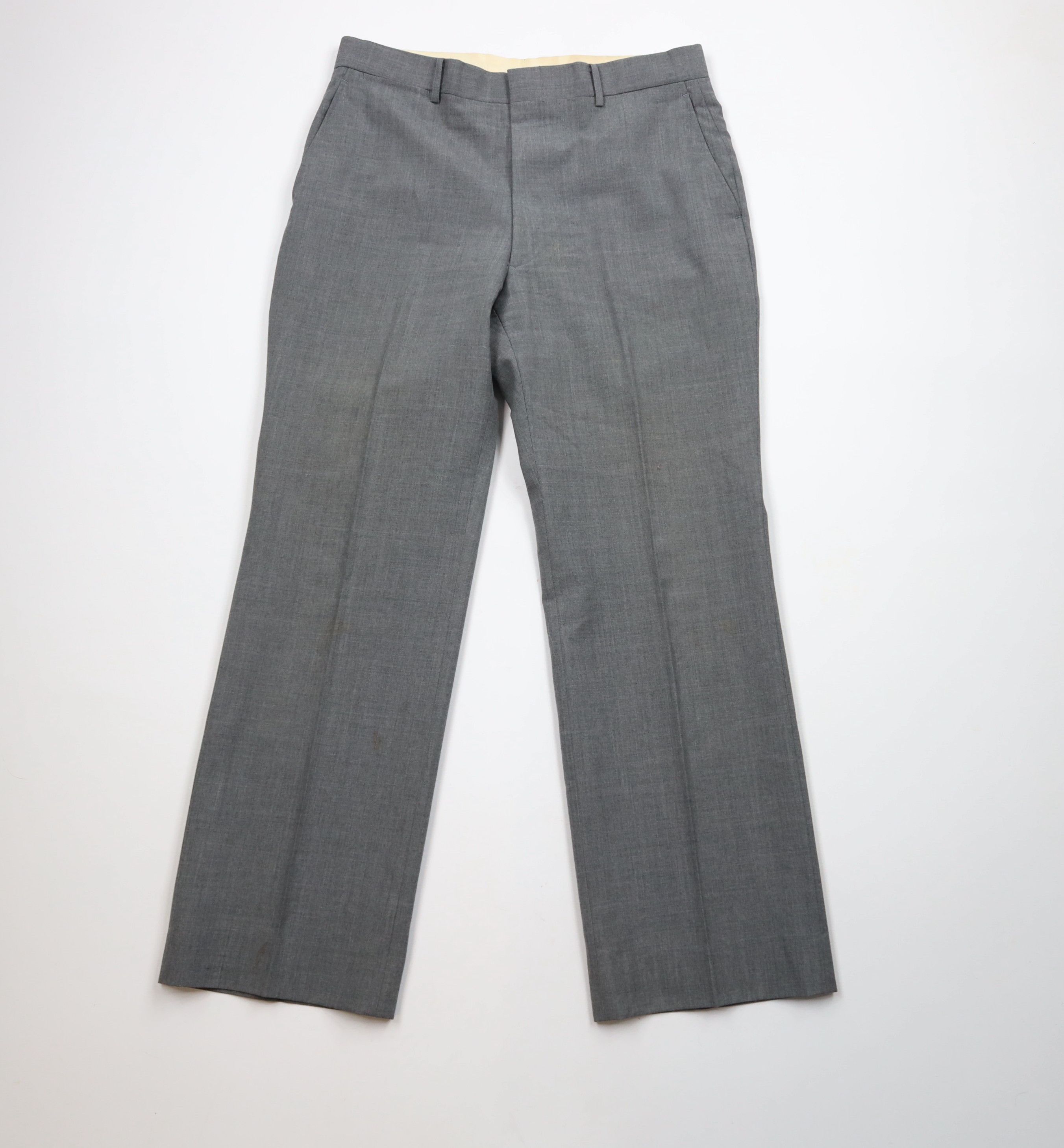 Vintage Vintage 70s Streetwear Wool Flared Wide Leg Chino Pants Size US 32 / EU 48 - 1 Thumbnail