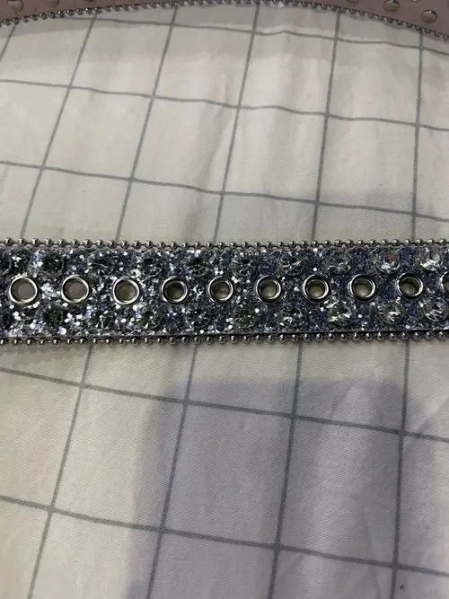 Other Gorgeous Rhinestone Studded PU Leather Belt Size ONE SIZE - 4 Thumbnail