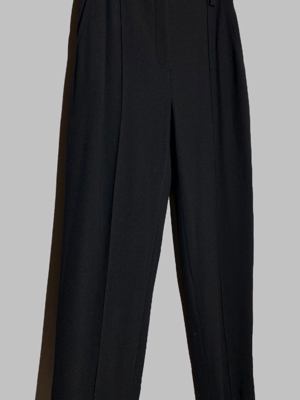 Annette Gortz Annette Gortz Black Straight Pleated Pants Size 26" / US 2 / IT 38 - 3 Thumbnail