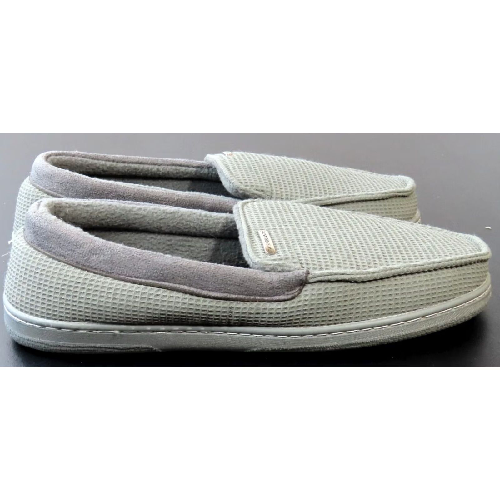 J Brand Swiss Brand SB Gray Foam Slippers Mens S 7 NWOB Slipper Casual Travel Comfort Cushioned Memory Foam Logo Pattern Solid Gray Size US 7 / EU 40 - 3 Thumbnail