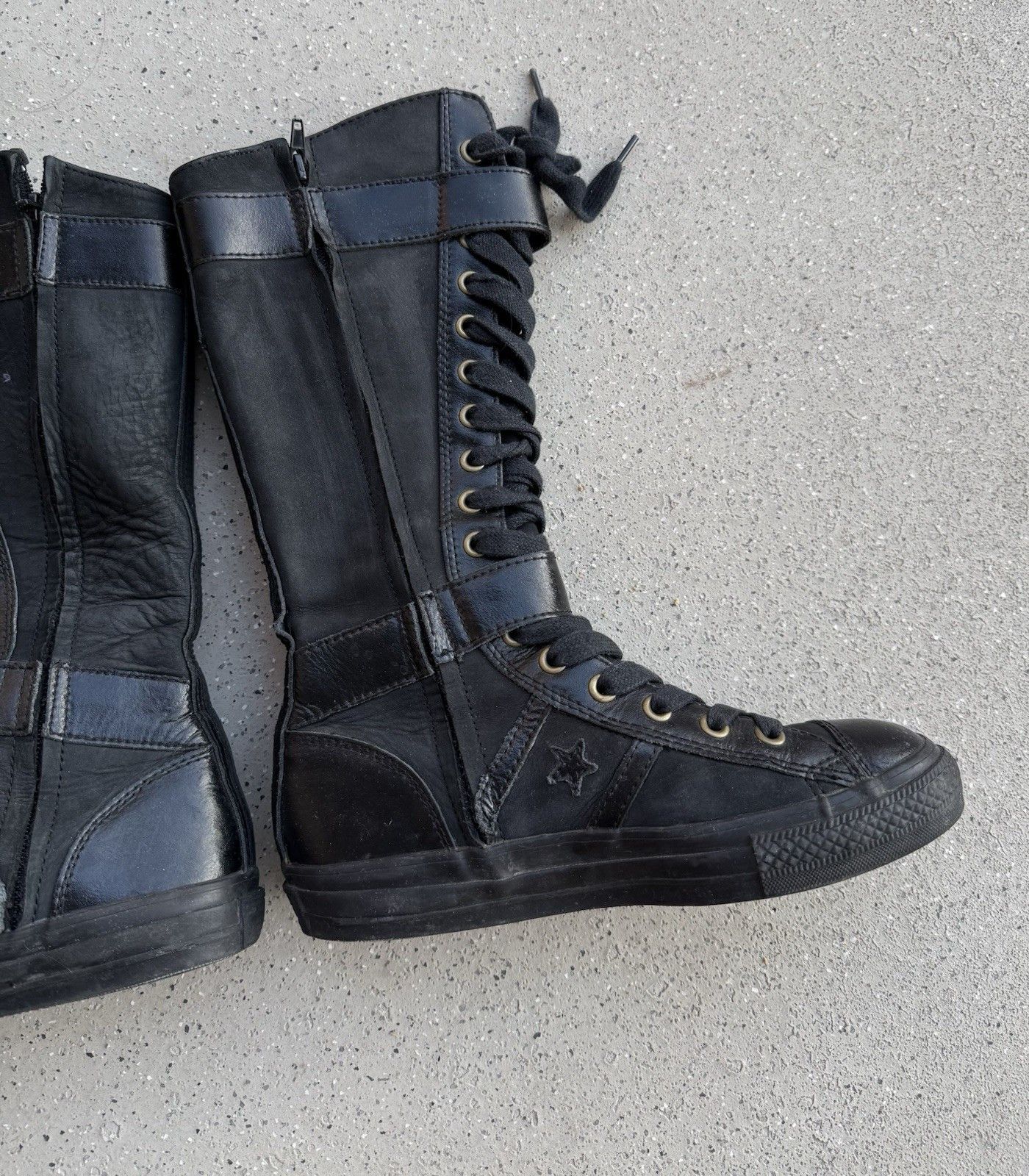 Converse Vintage Converse High Boxing Shoes Leather y2k Midcalf Size US 8 / IT 38 - 15 Thumbnail