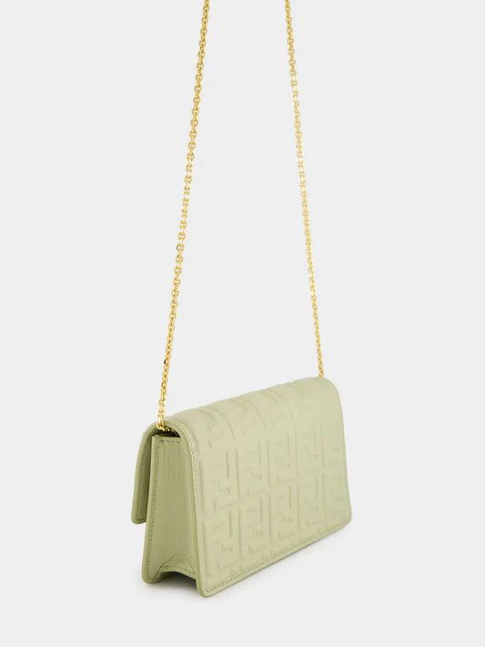 Fendi o1s1wg110526 Size: OS / Baguette Chain Wallet in Sage Green Size ONE SIZE - 5 Thumbnail